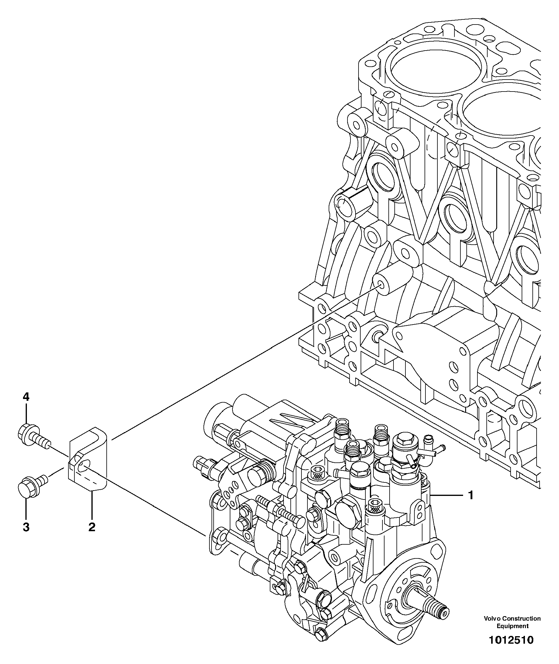 Injection pump — volvo parts diagram