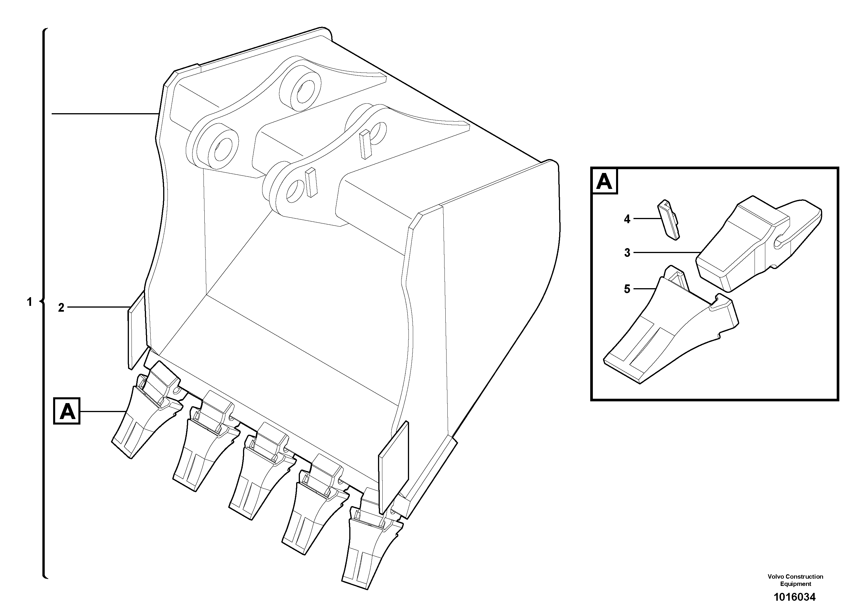 Bucket — volvo parts diagram