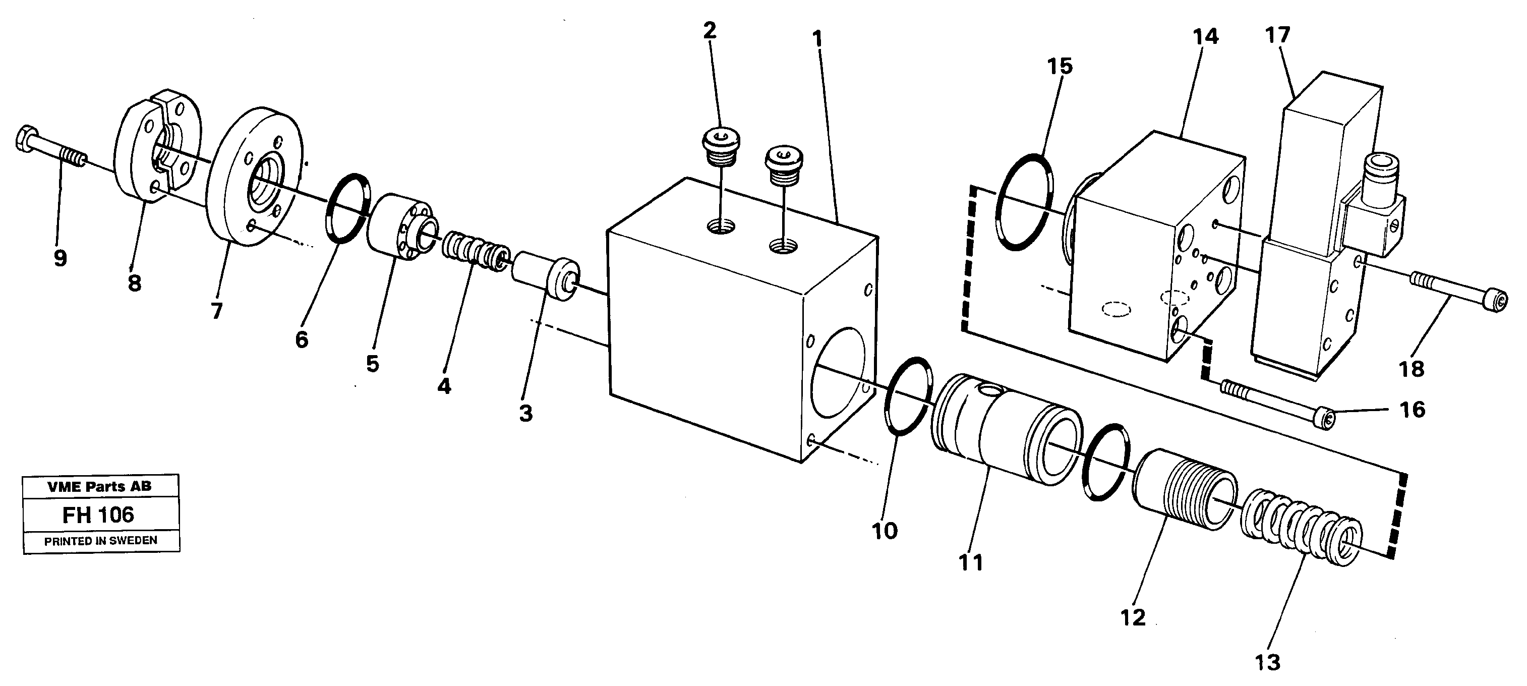 Relief valve — volvo parts diagram