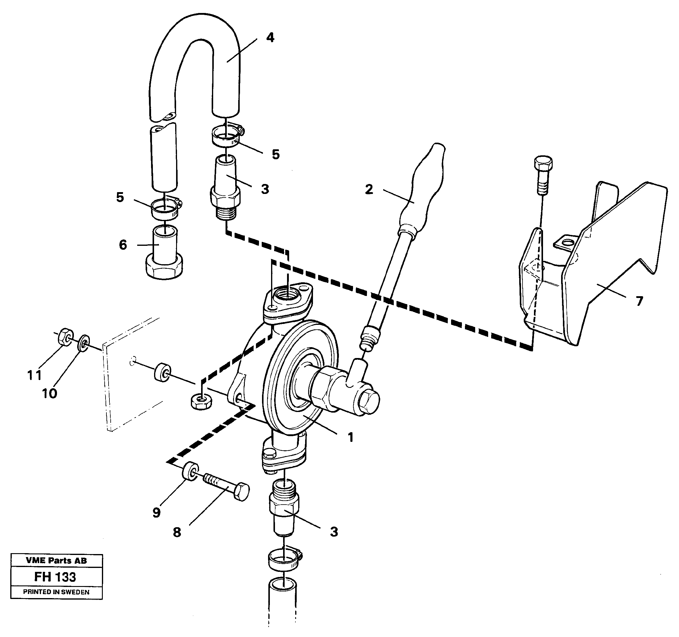 Hand pump — volvo parts diagram