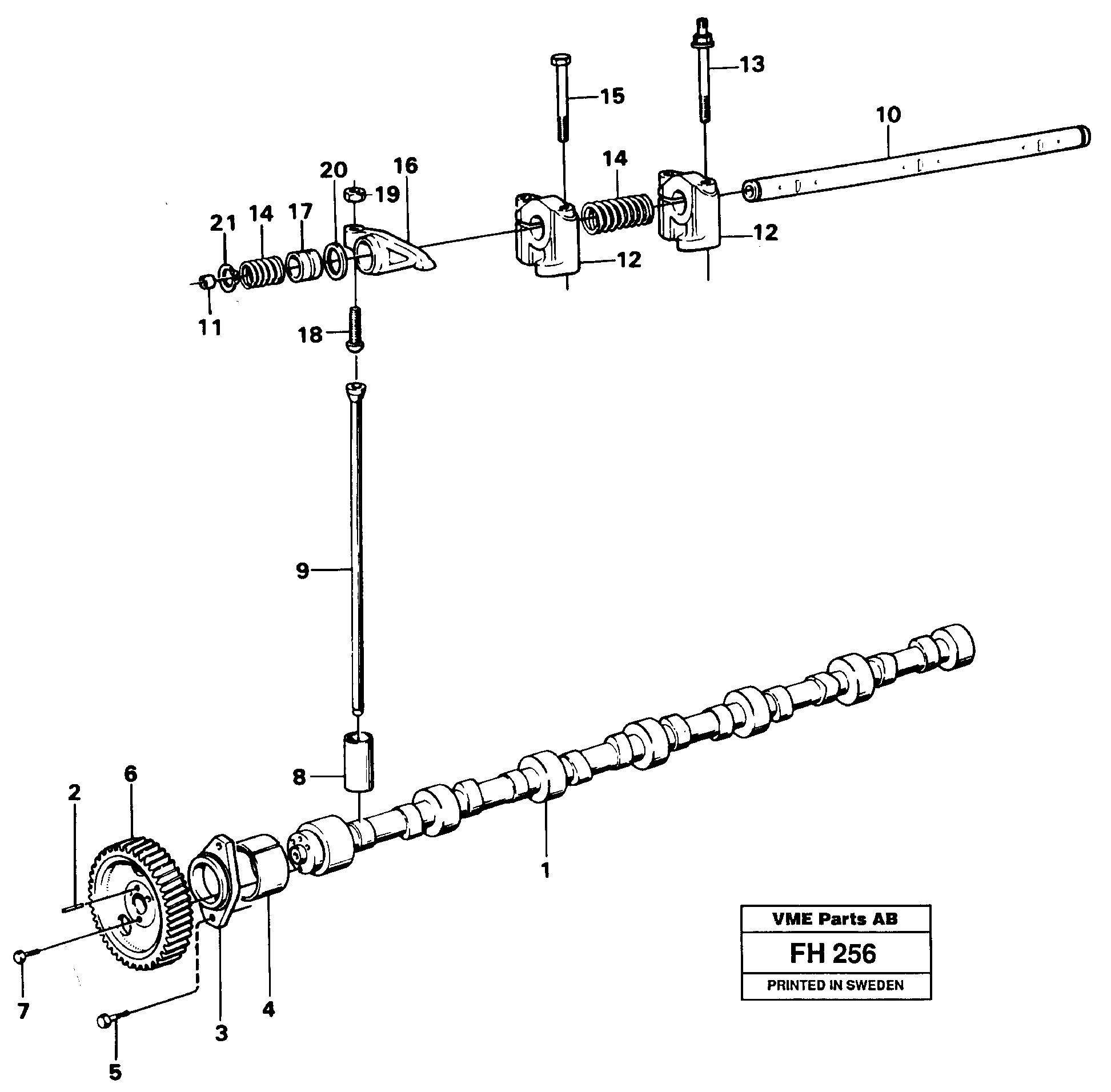 Camshaft — volvo parts diagram