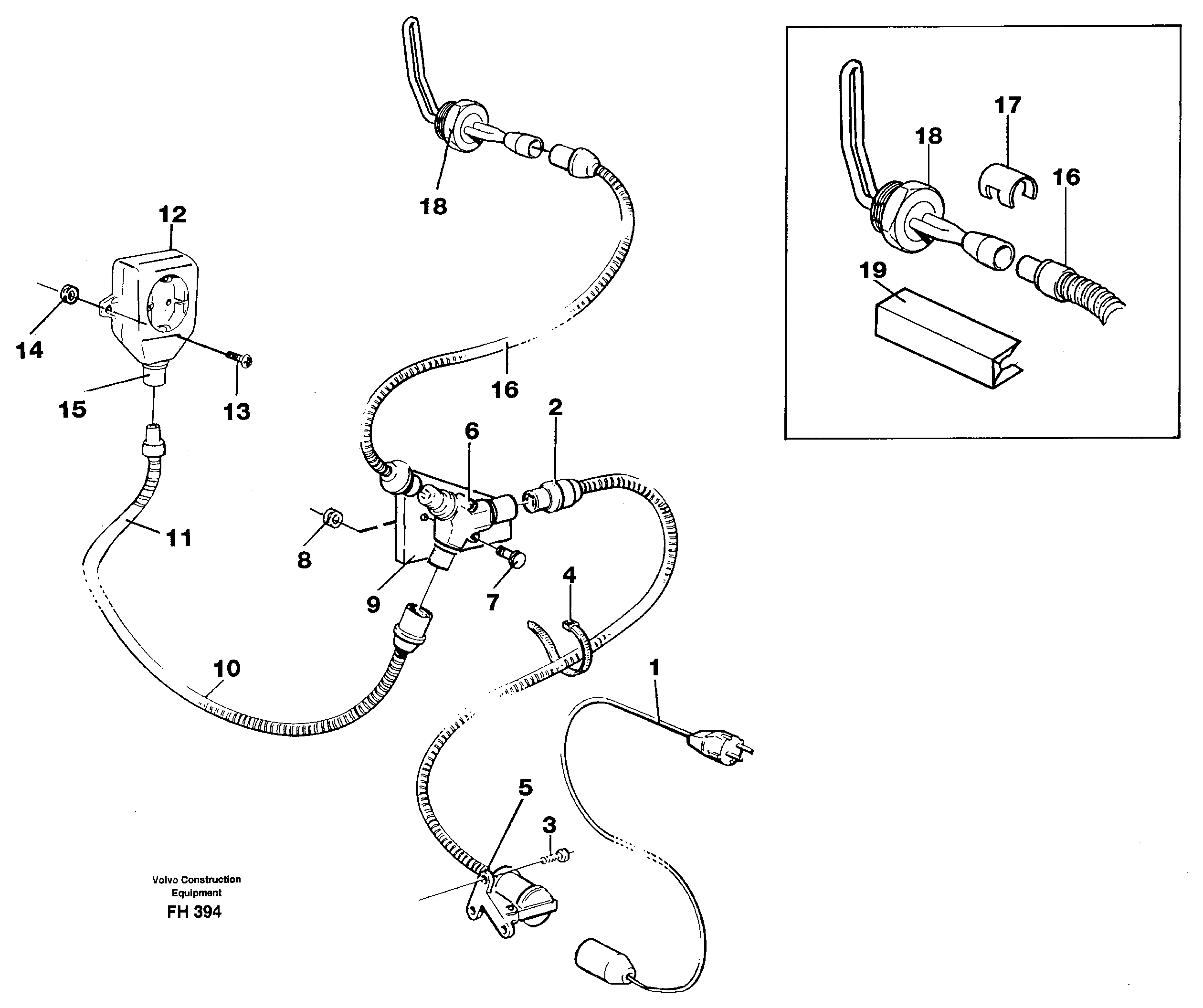 Heater outlet  14249686 — volvo parts diagram