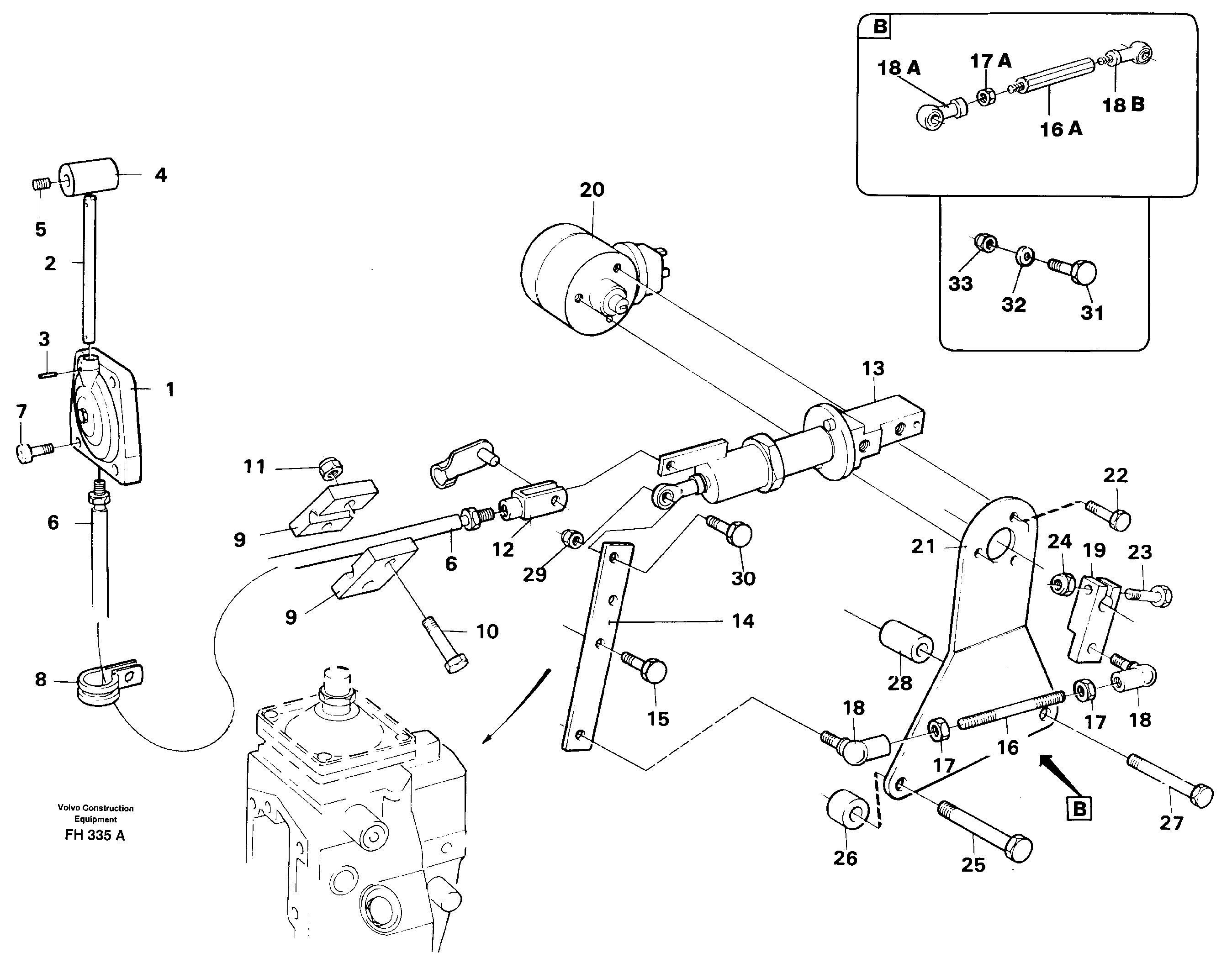 Throttle control — volvo parts diagram
