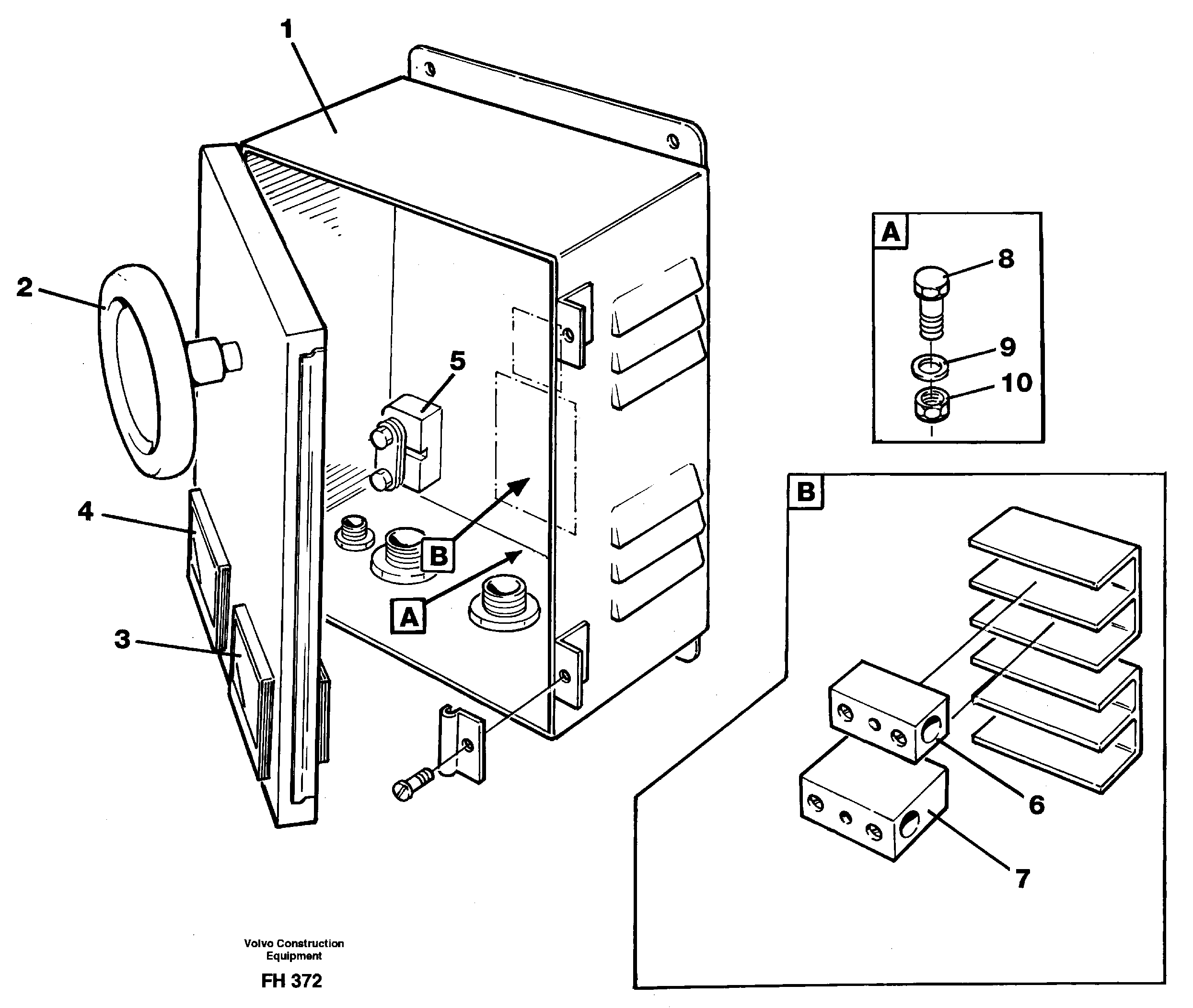 Magnet equipment Ohio, instrument box  14263259 — volvo parts diagram