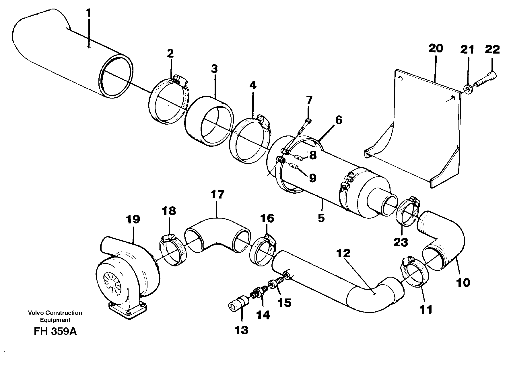 Inlet system — volvo parts diagram