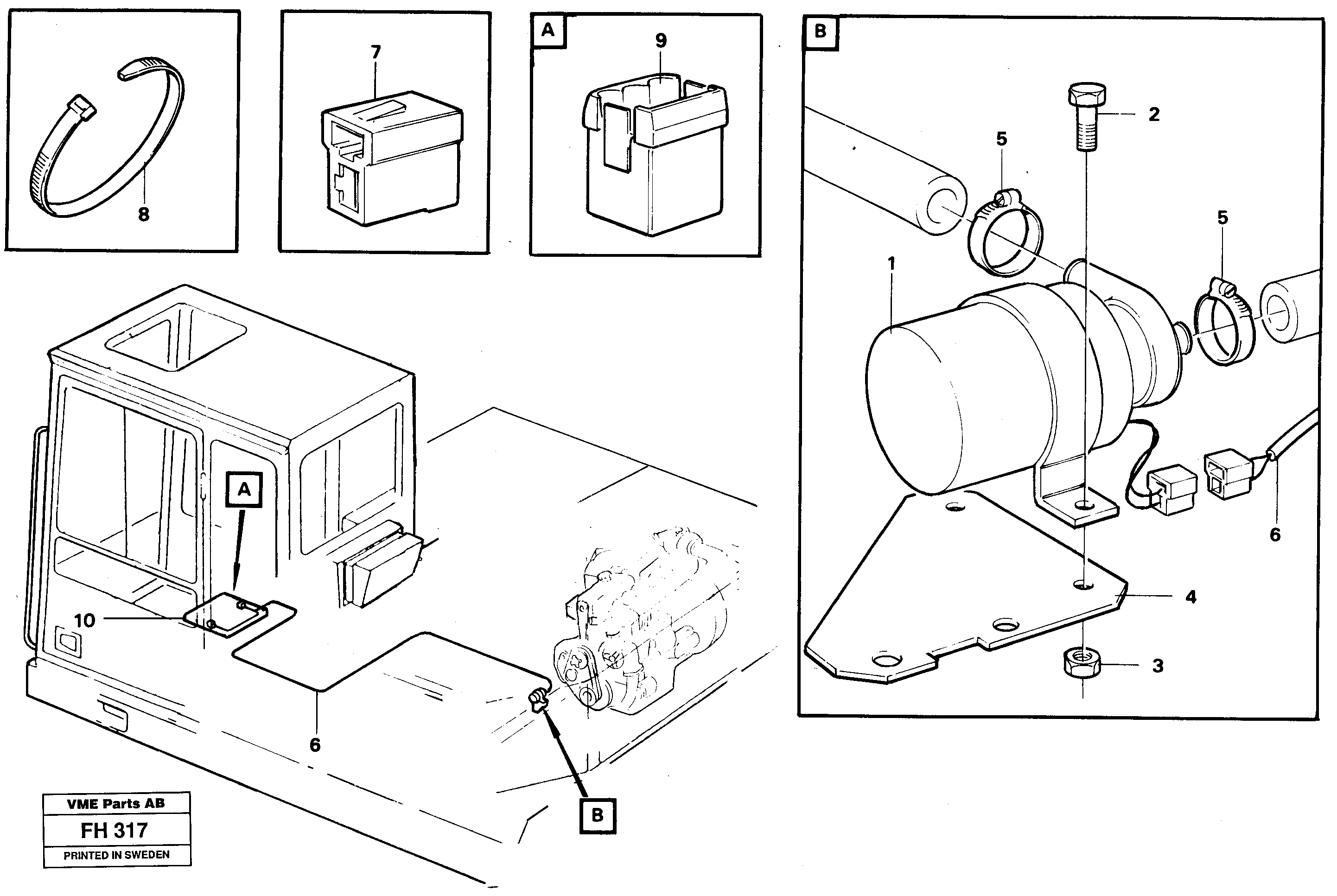 Cirkulation pump  14254117 — volvo parts diagram