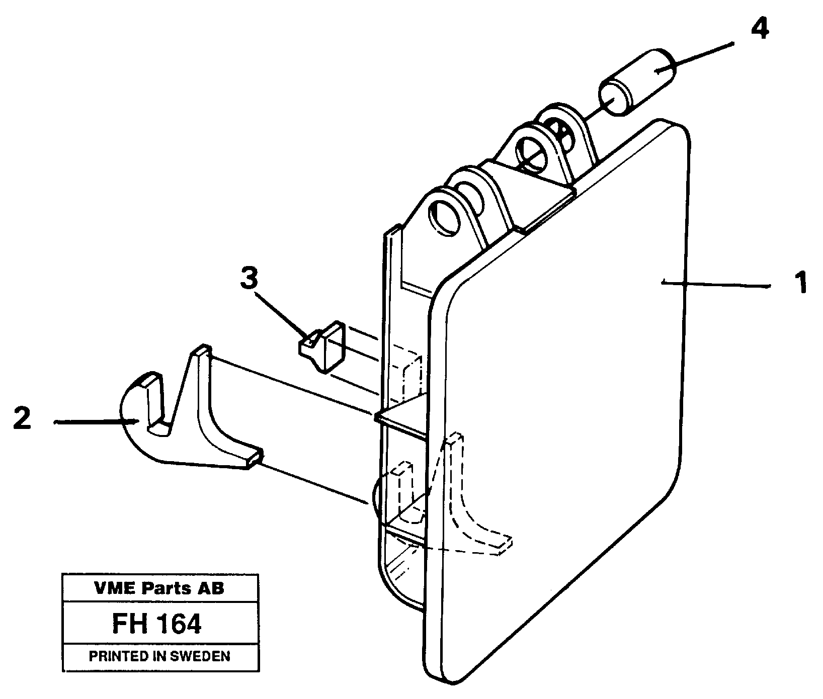 Hammer plate  14254088 — volvo parts diagram