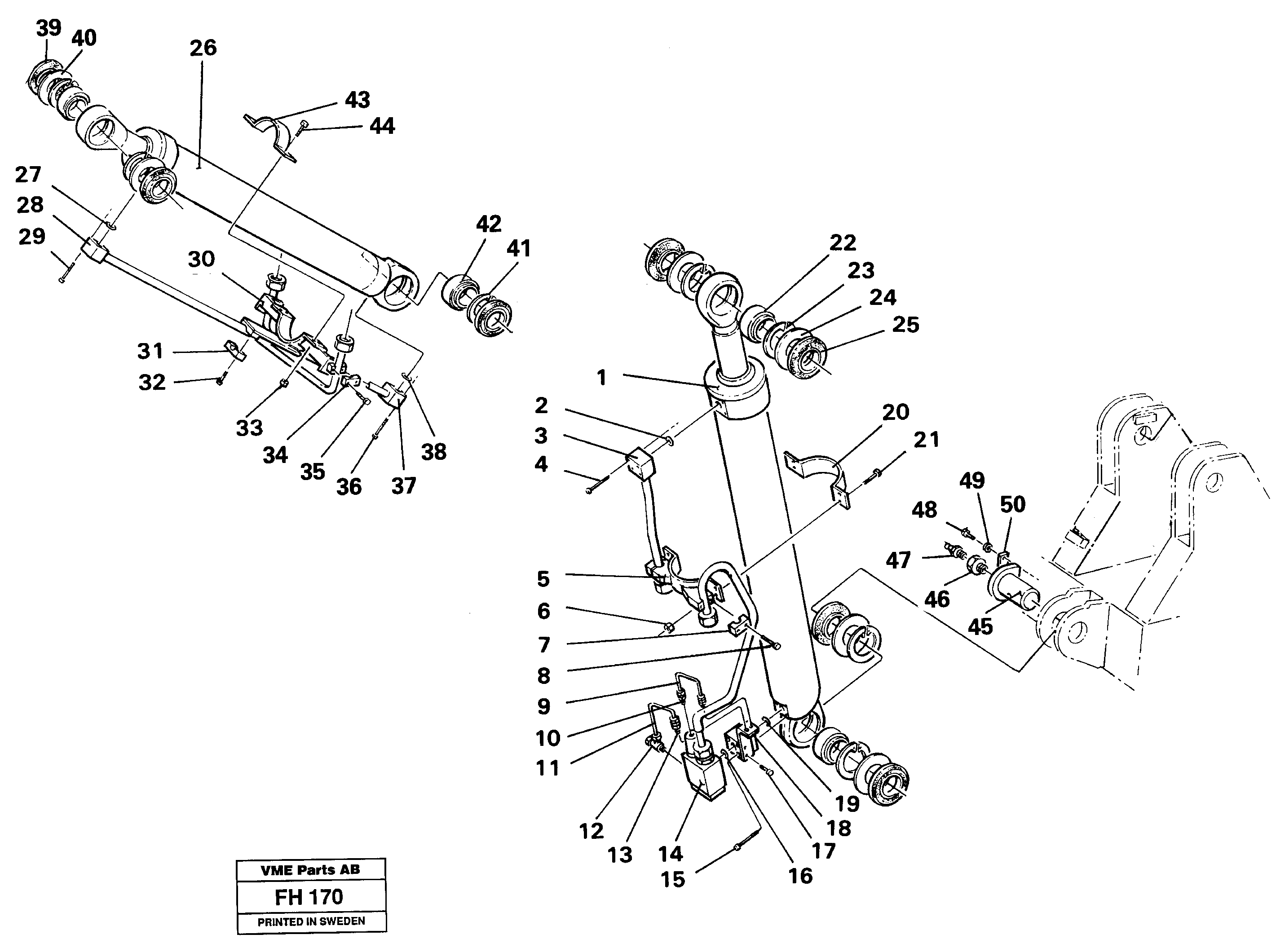 Cylinderhydraulic, handling equipment  14258231 — volvo parts diagram