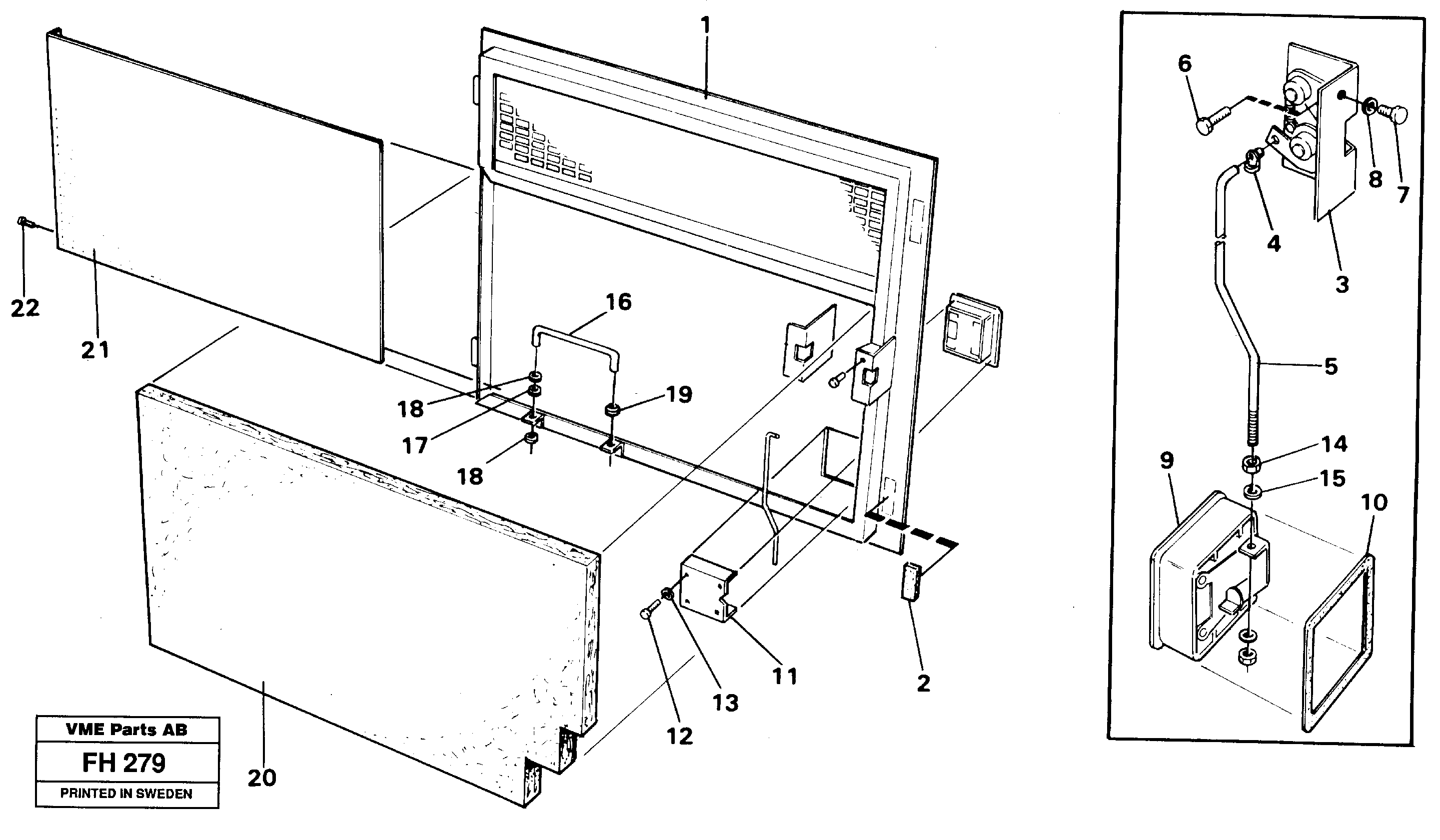Door, right hand — volvo parts diagram