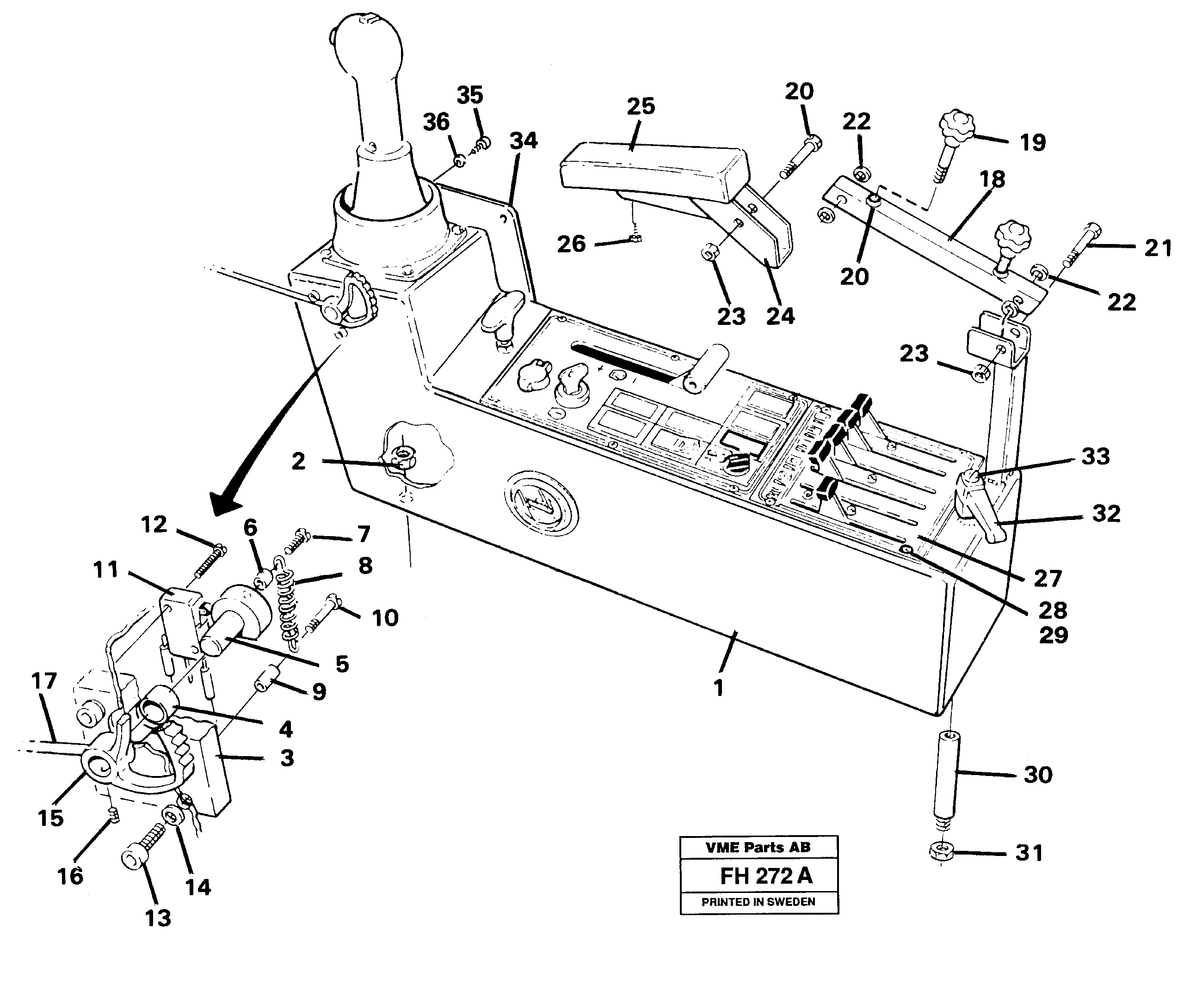 Side panel, left — volvo parts diagram