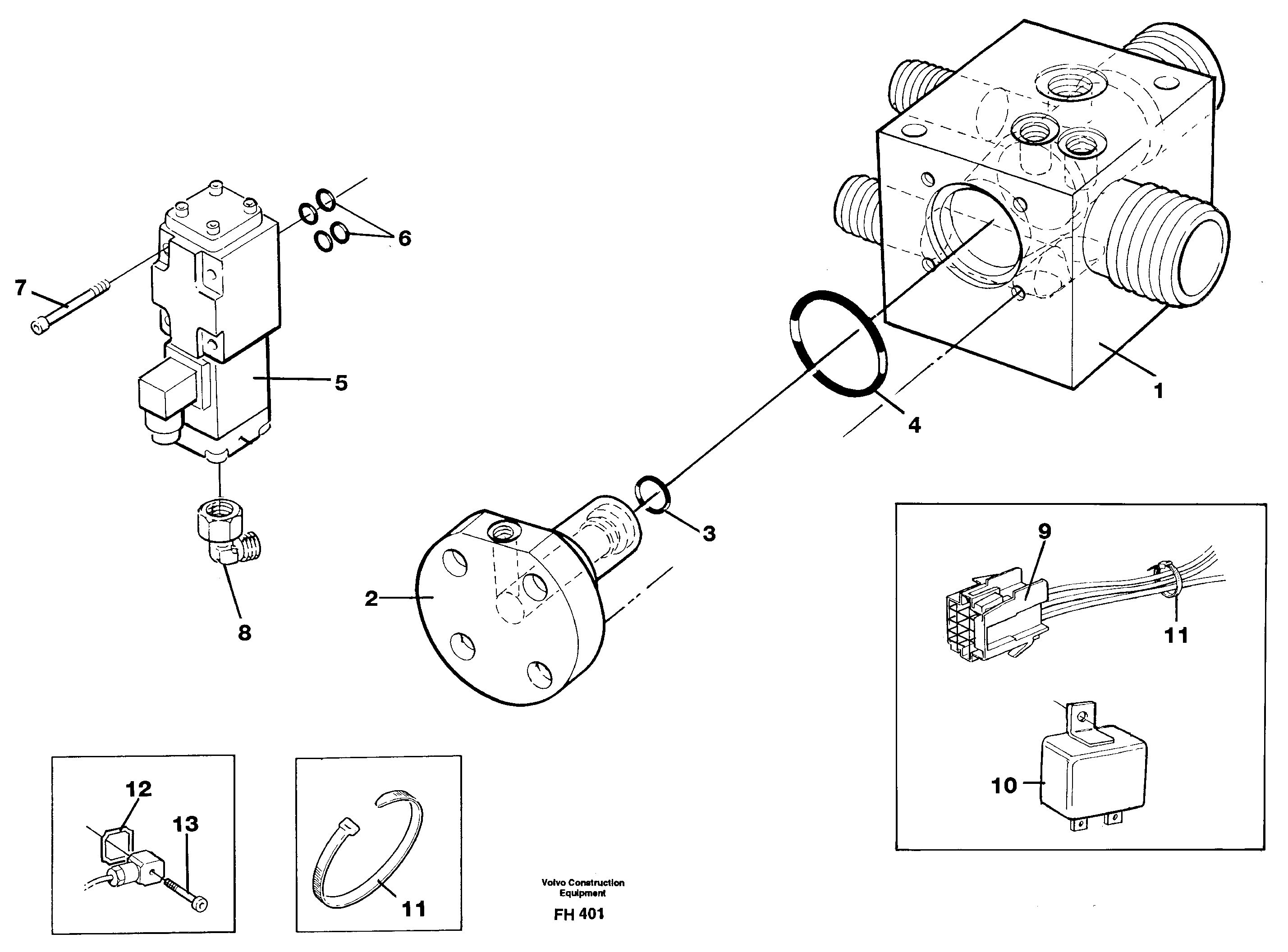 Shunt valve  SER NO 4623- — volvo parts diagram