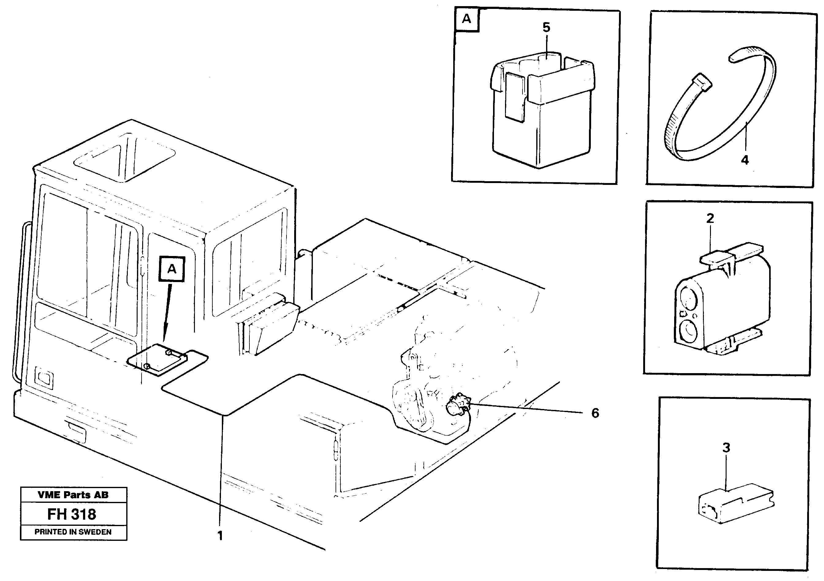 Electric installation for compressor  14254363 — volvo parts diagram