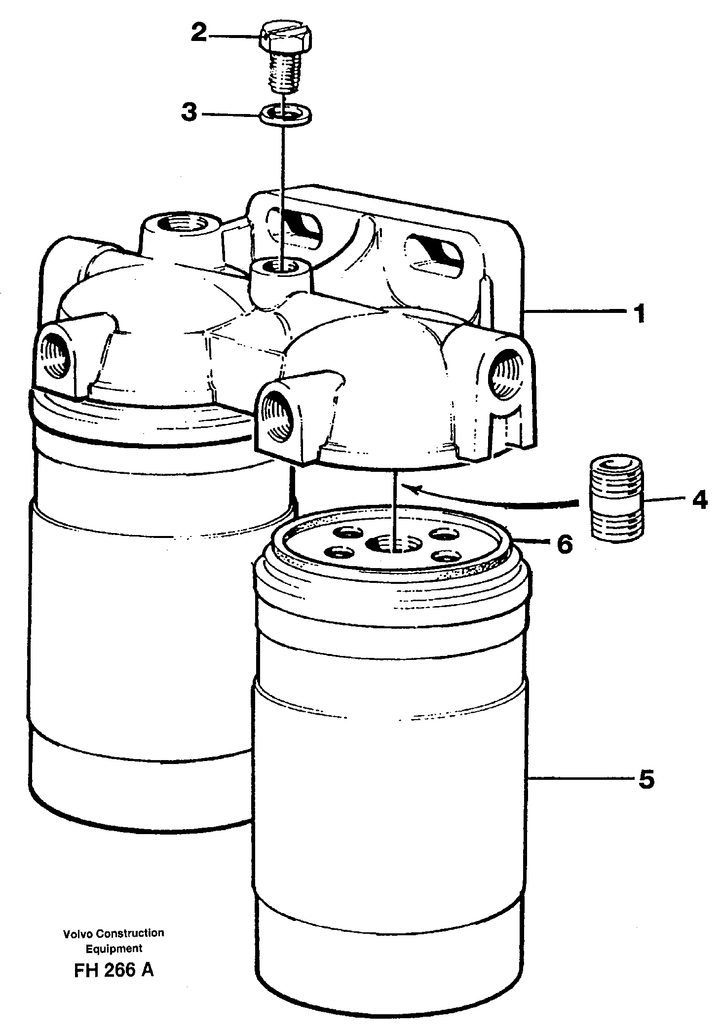 Fuel filter — volvo parts diagram