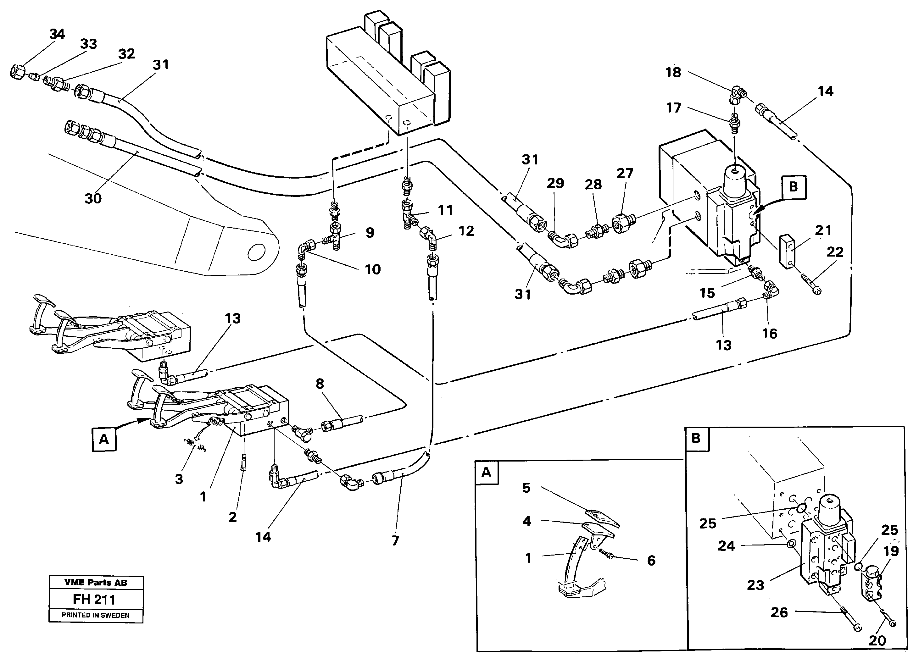 Slope/grab Equipment, Base maskin.  14246981 — volvo parts diagram