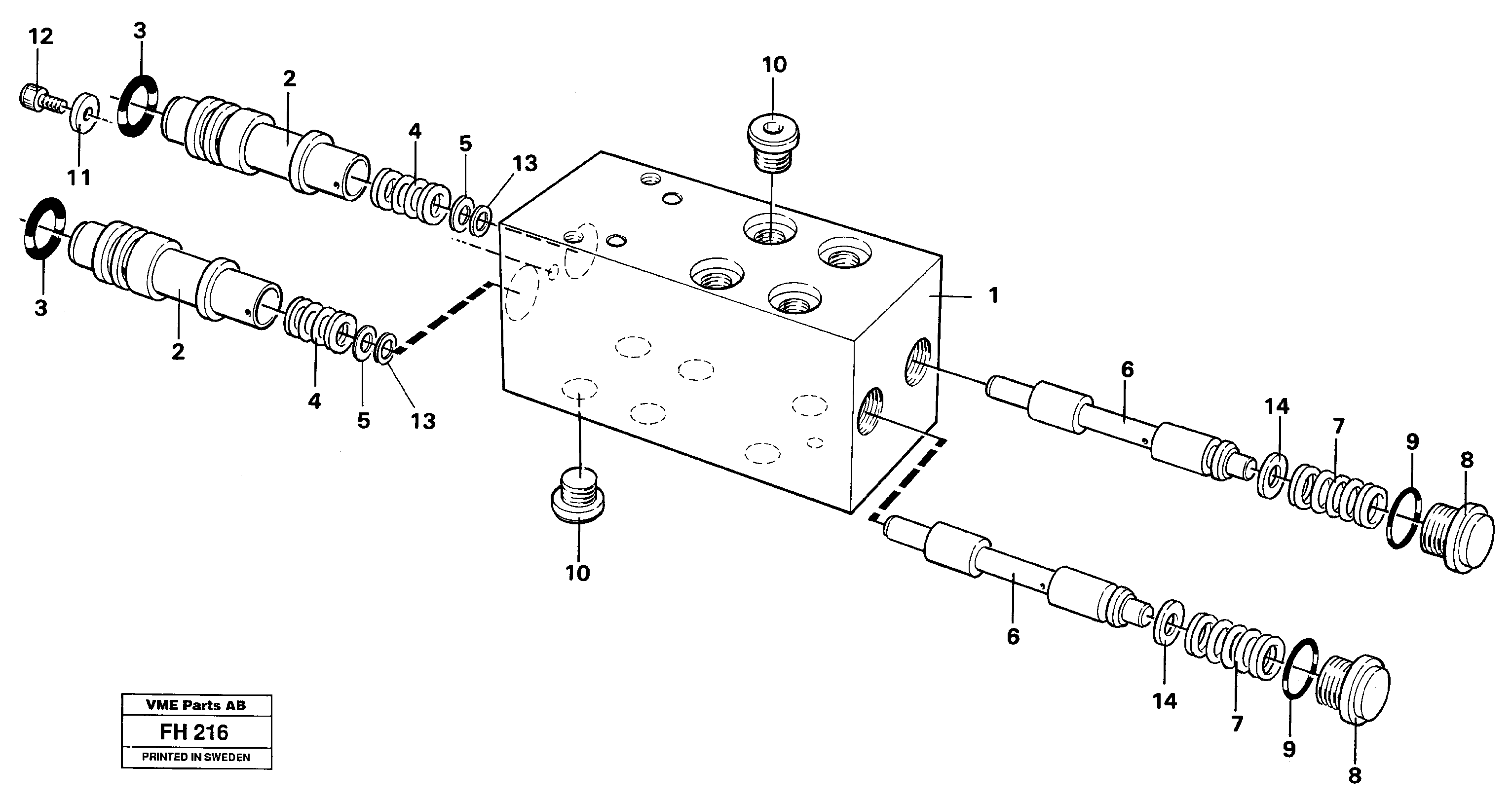 Pedal valve — volvo parts diagram