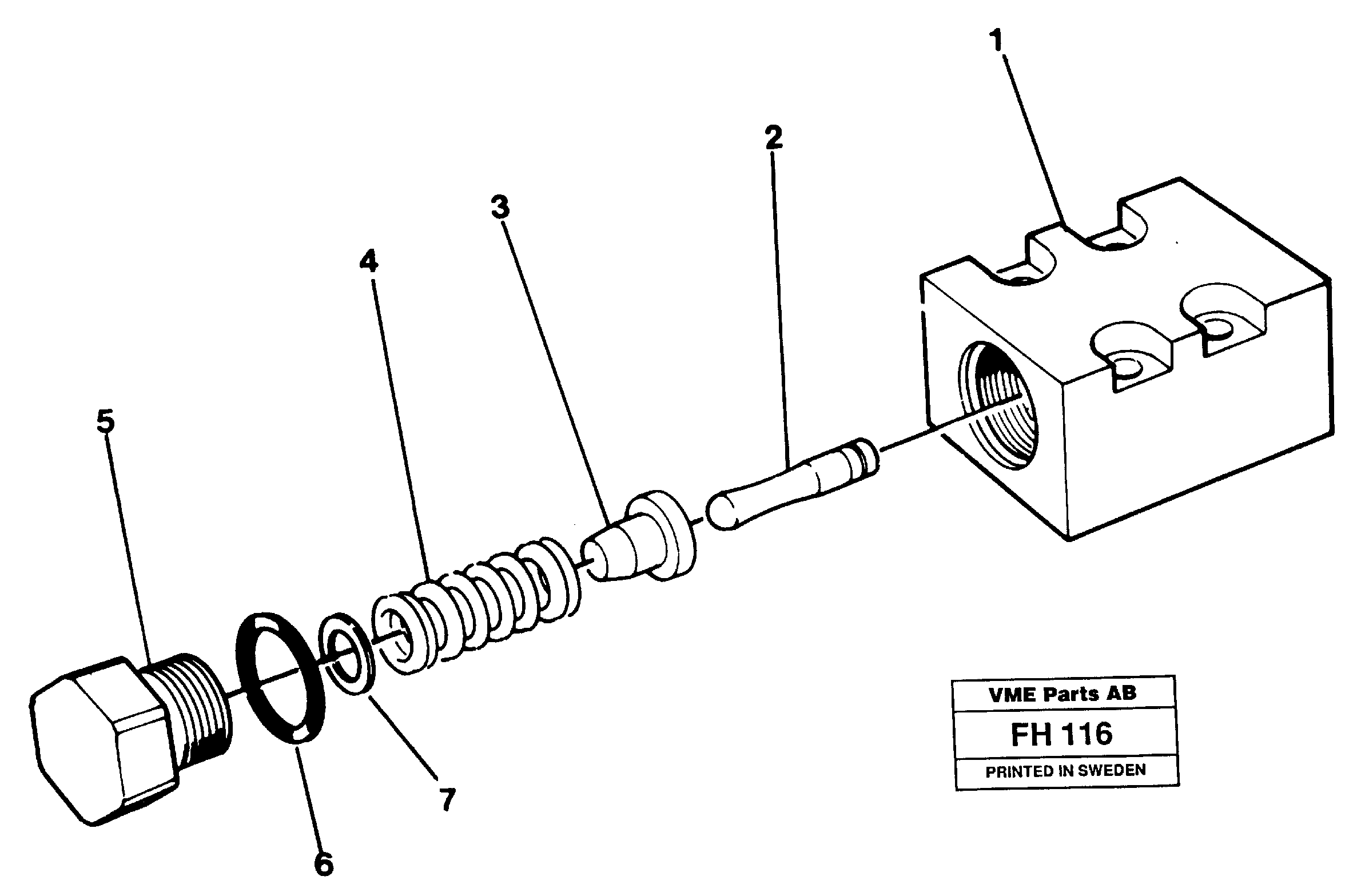 Pressure limiting valve — volvo parts diagram