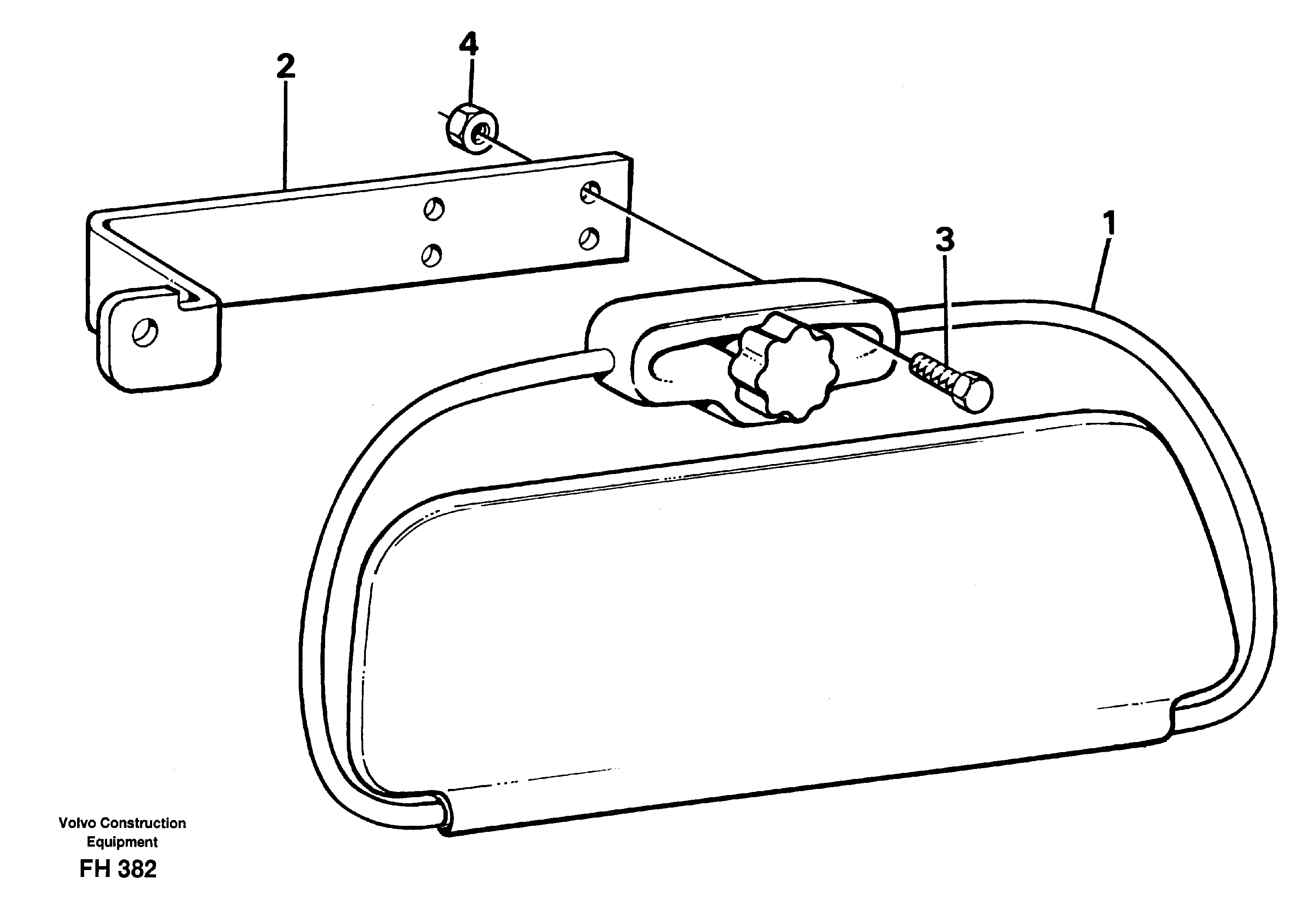 Sun visor interior — volvo parts diagram