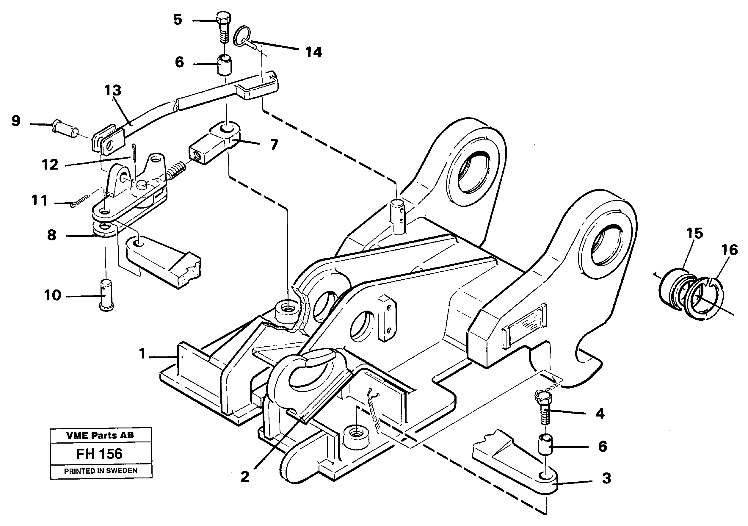 Quickfit, mechanical  14254598 — volvo parts diagram