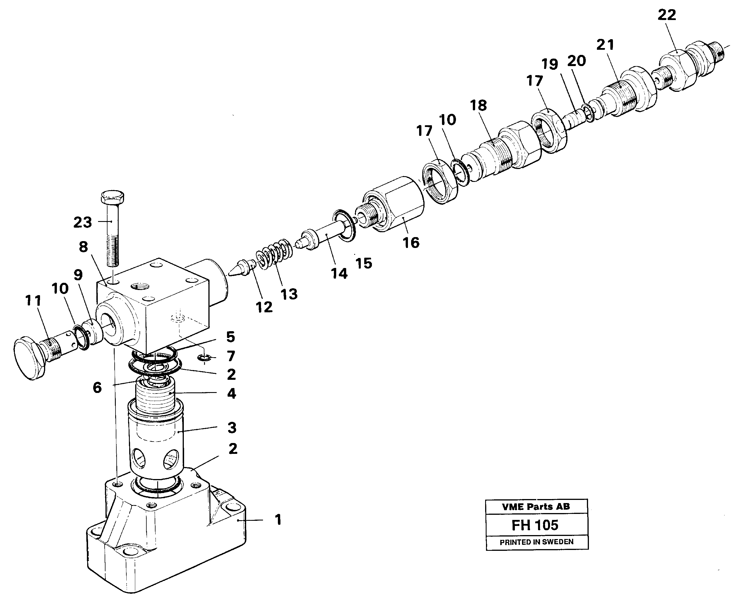 Pressure limiting valve — volvo parts diagram