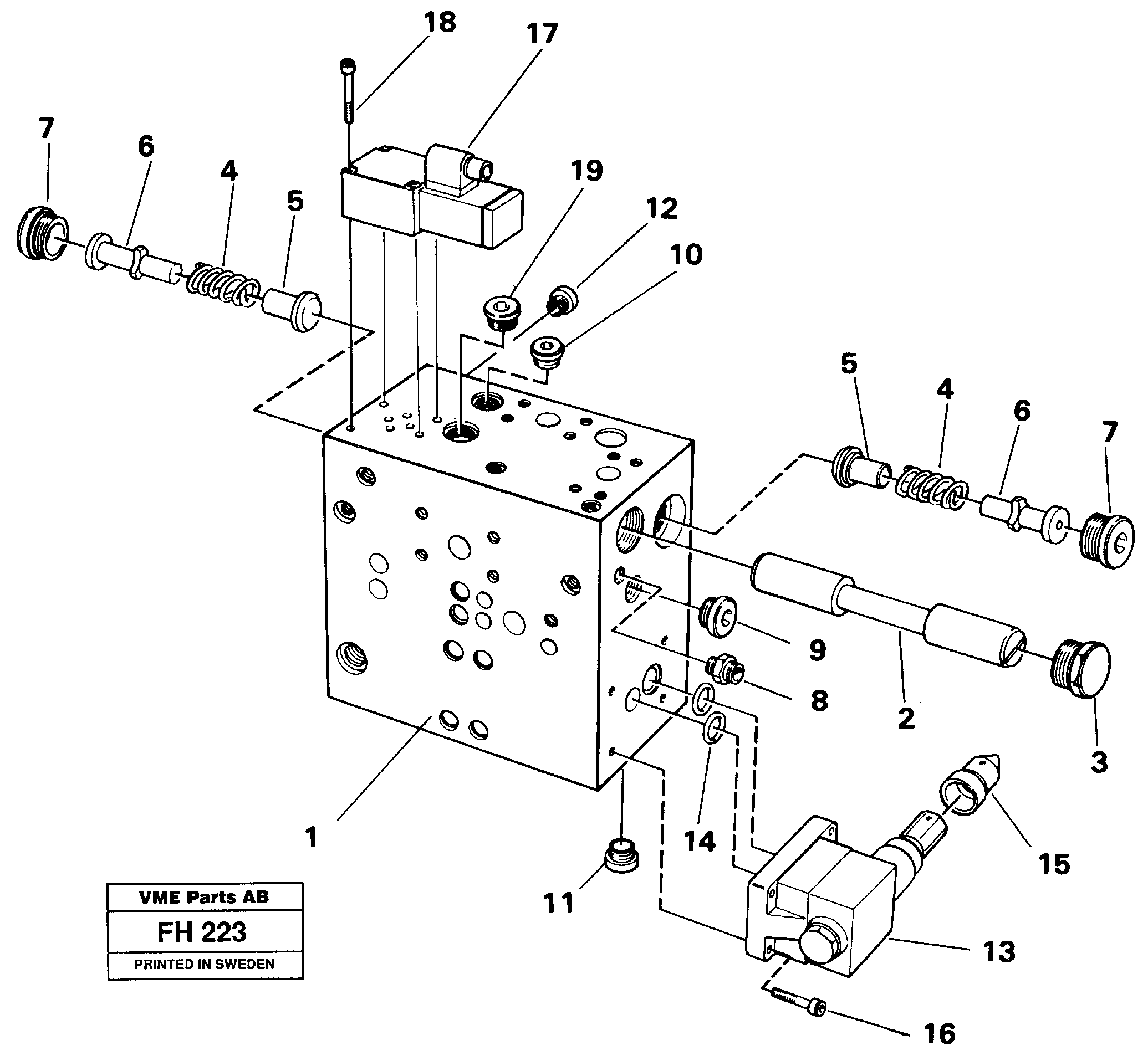 Steering block hammer — volvo parts diagram