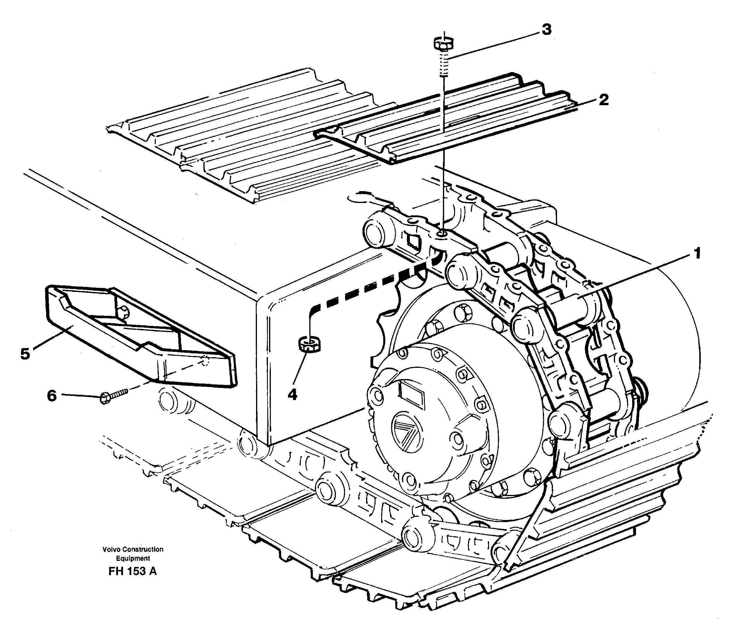 Crawler track  SER NO 4901- — volvo parts diagram