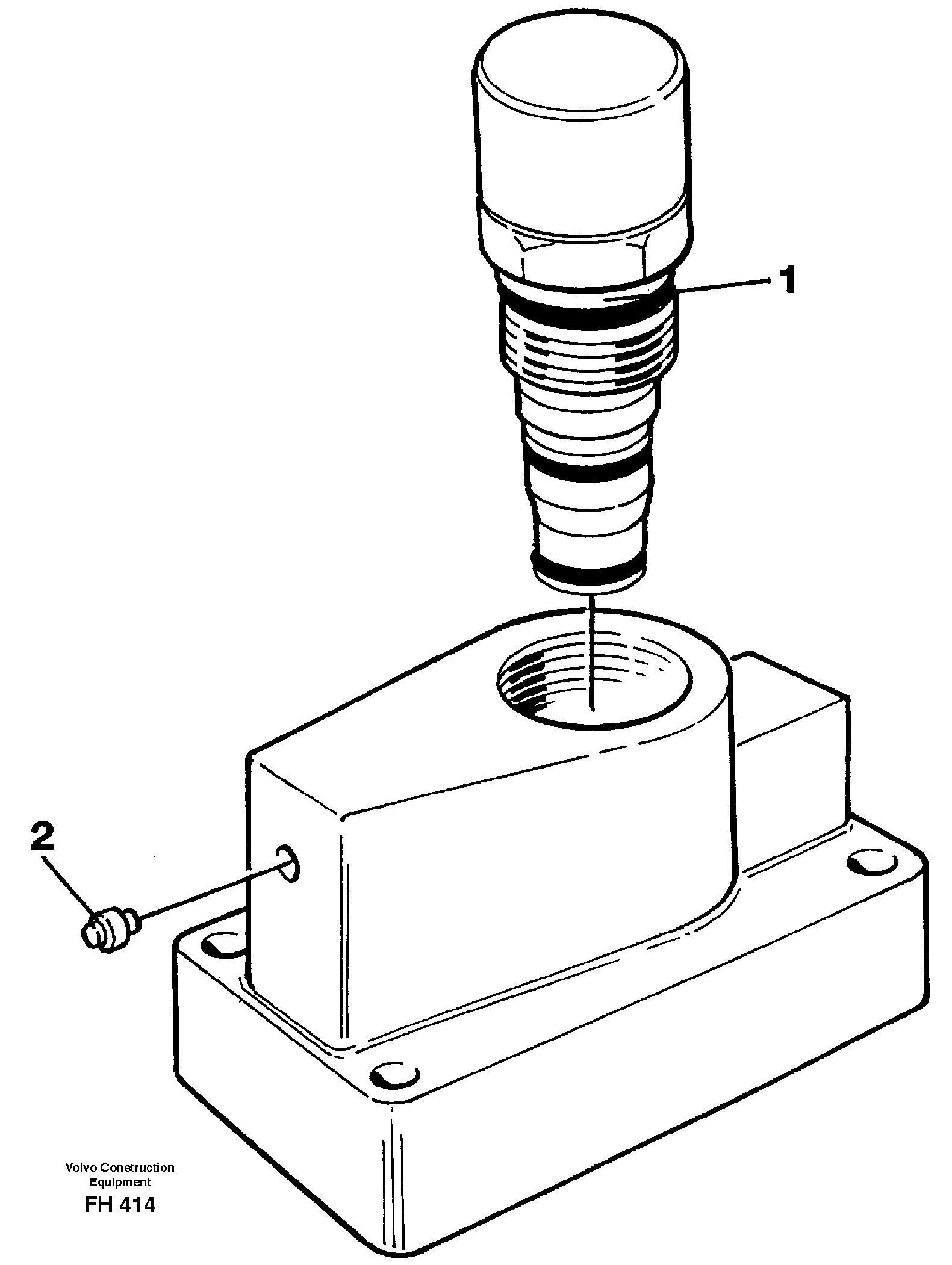 Pressure limiting valve  SER NO 5061 - — volvo parts diagram