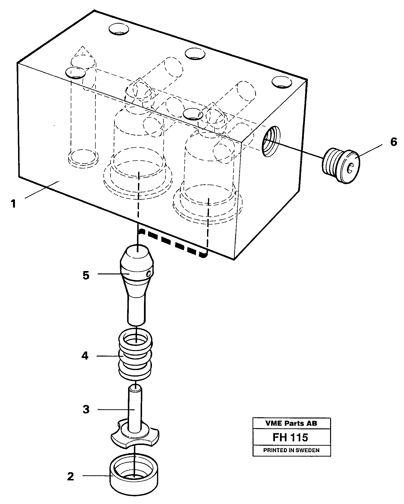 Anticavitation valve — volvo parts diagram