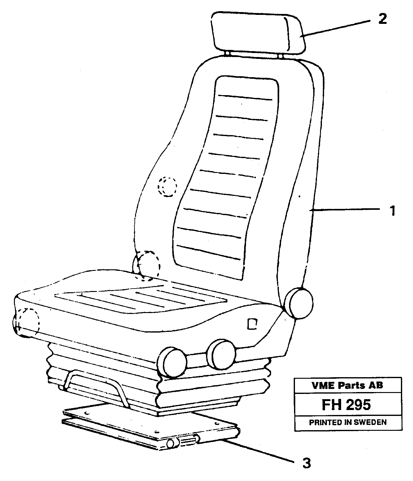 Operator seat, Viking  14246183 14246184 14252814 14252816 — volvo parts diagram