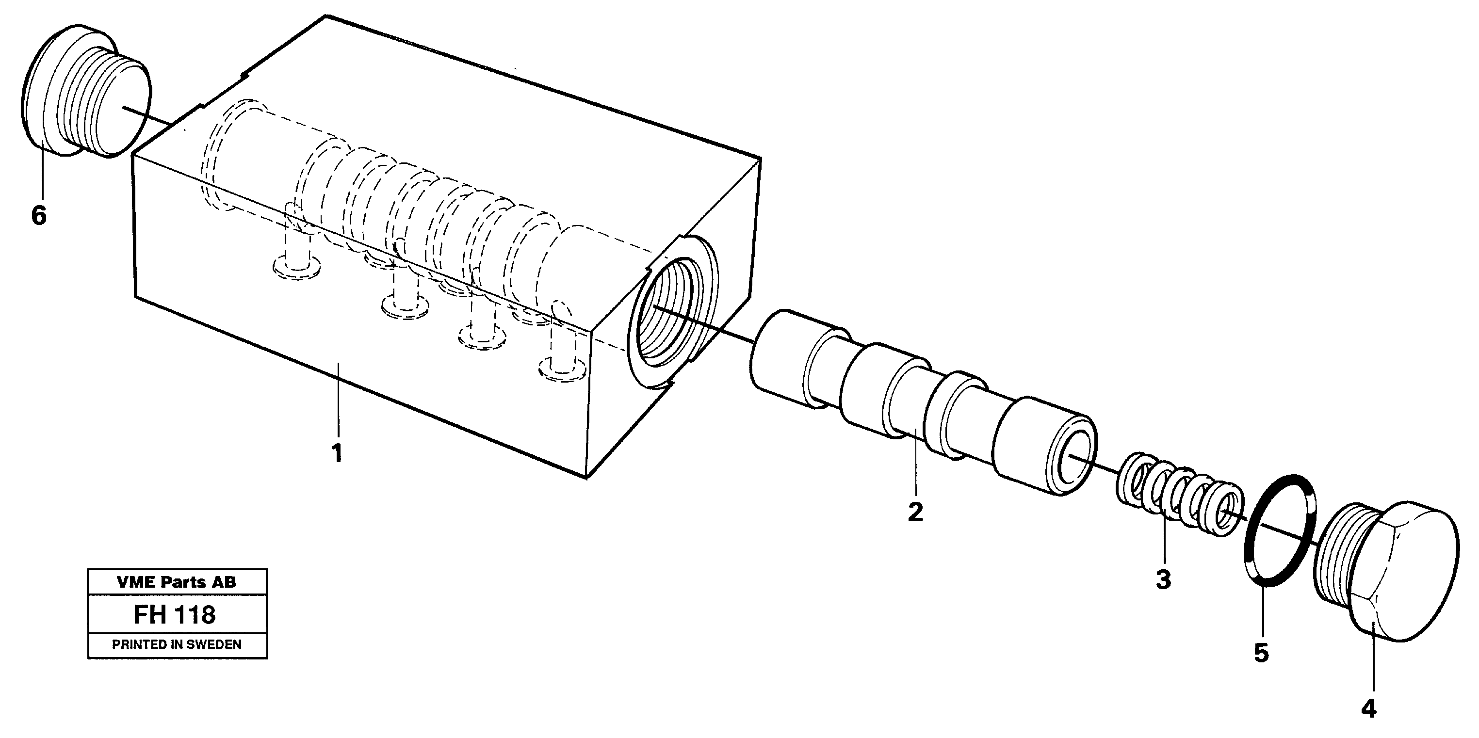 High speed valve — volvo parts diagram