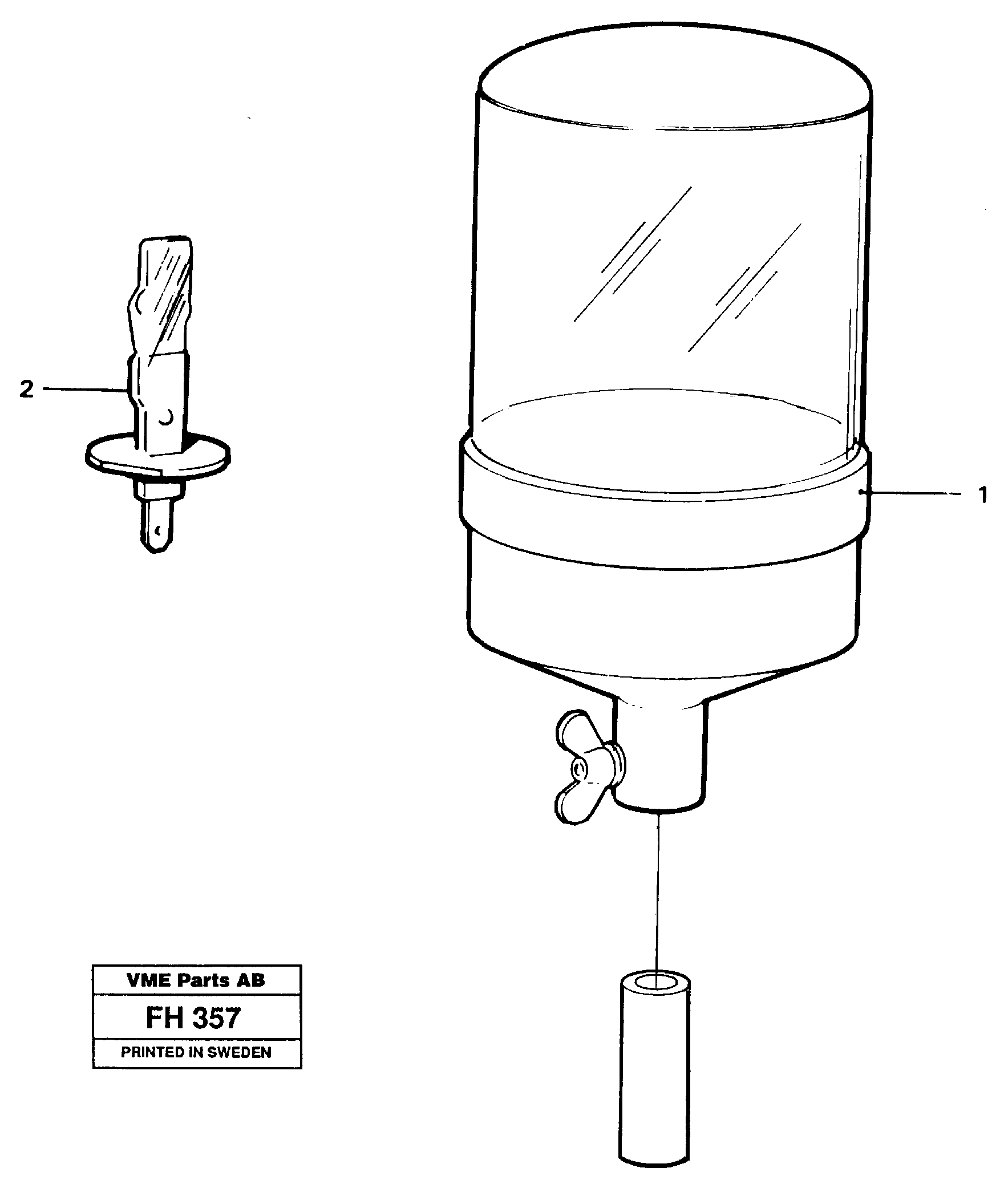 Rotating beacon  14246276 — volvo parts diagram