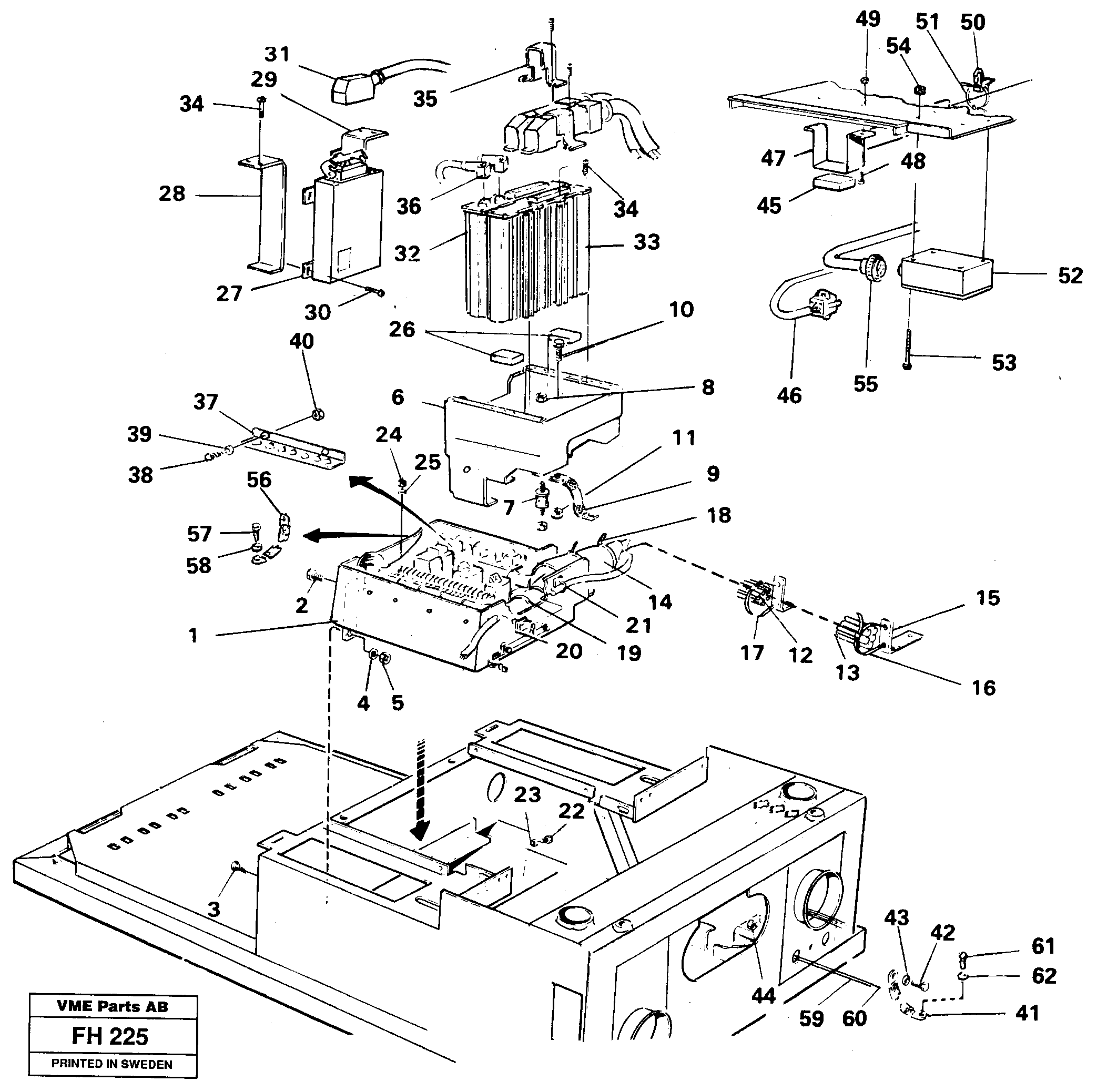 Electric installation on driver's seat — volvo parts diagram