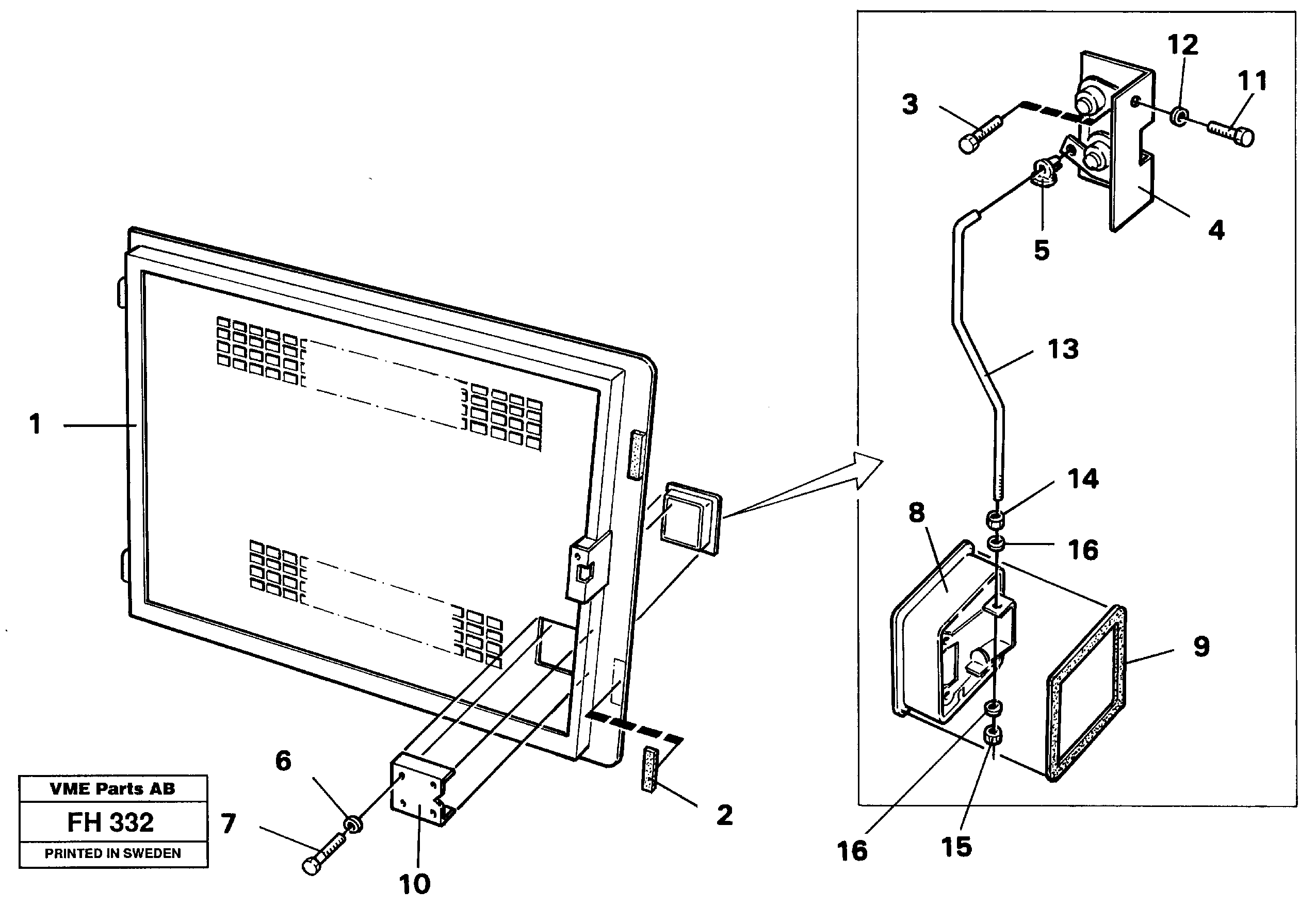 Door  14262741 — volvo parts diagram