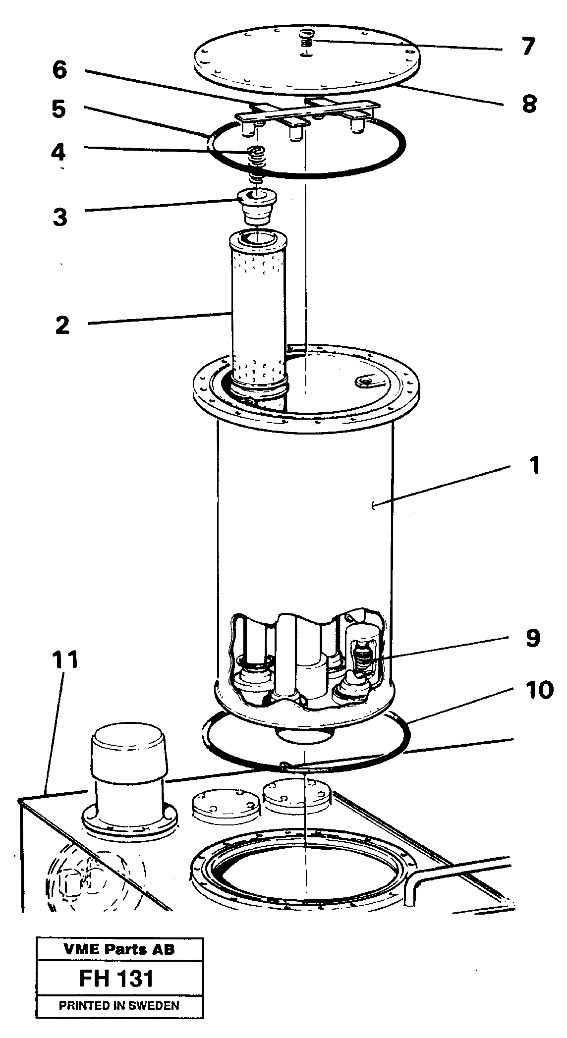 Filter box — volvo parts diagram