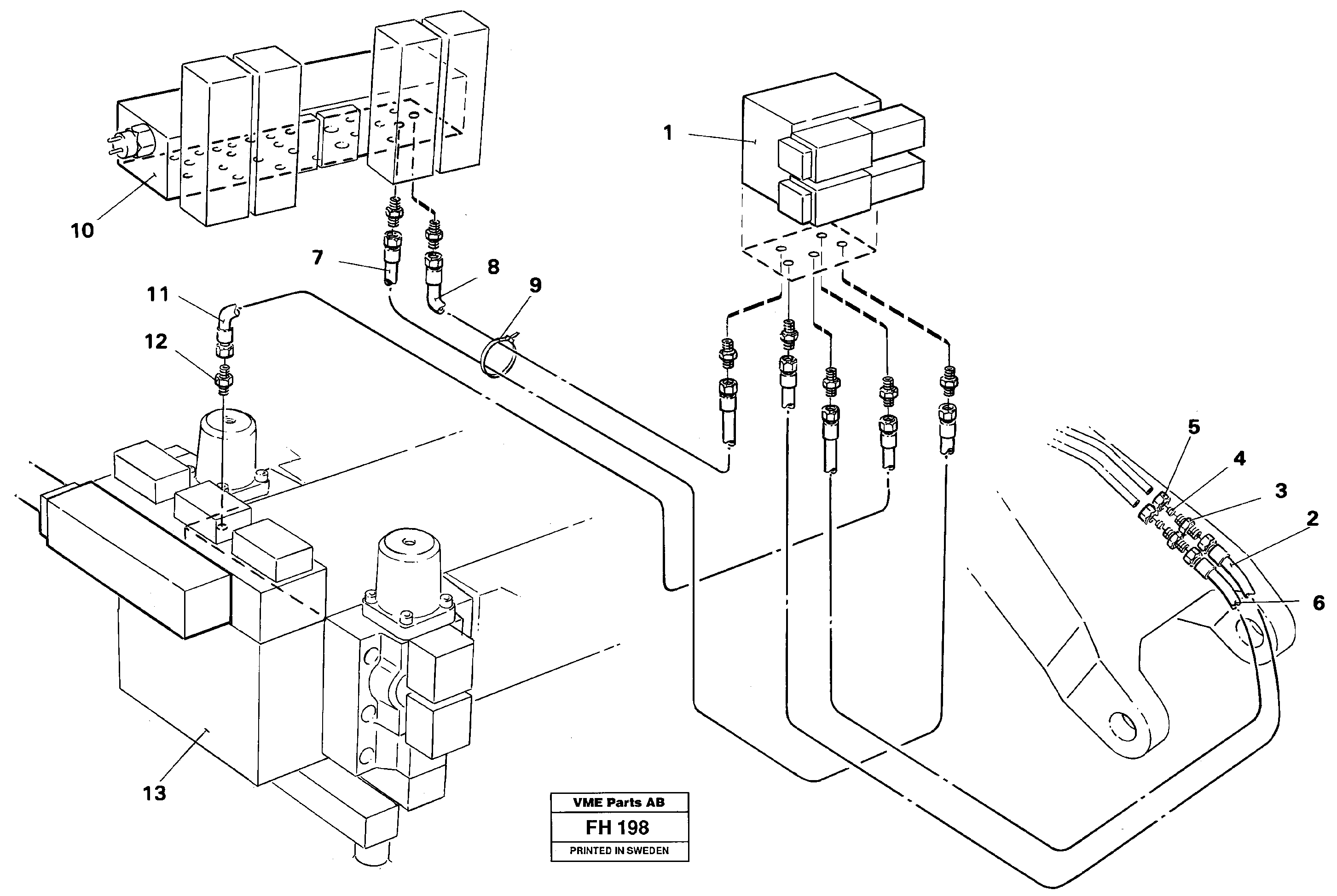 Hydraulic quickfit equipment  14247722 — volvo parts diagram