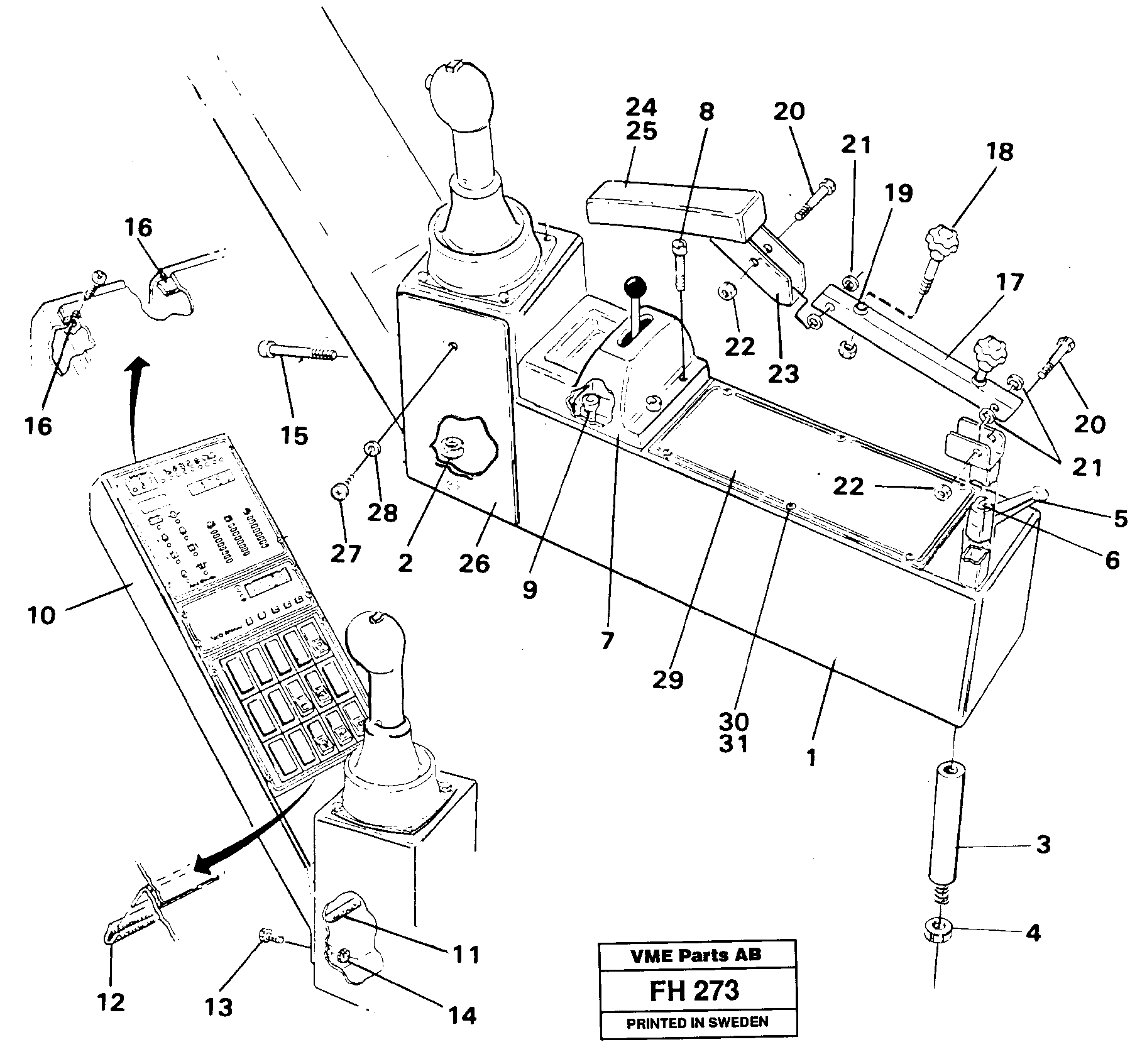 Side panel right — volvo parts diagram