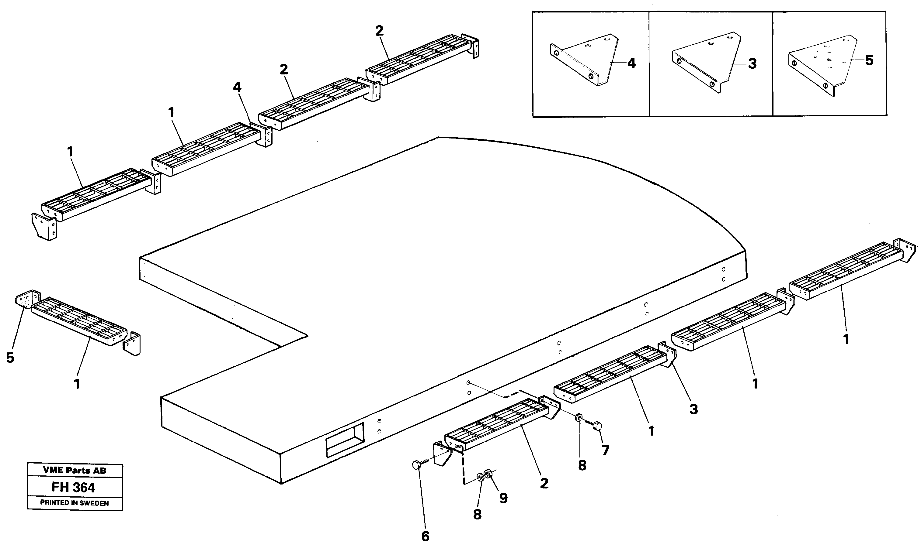 Cat-walk  14241011 — volvo parts diagram