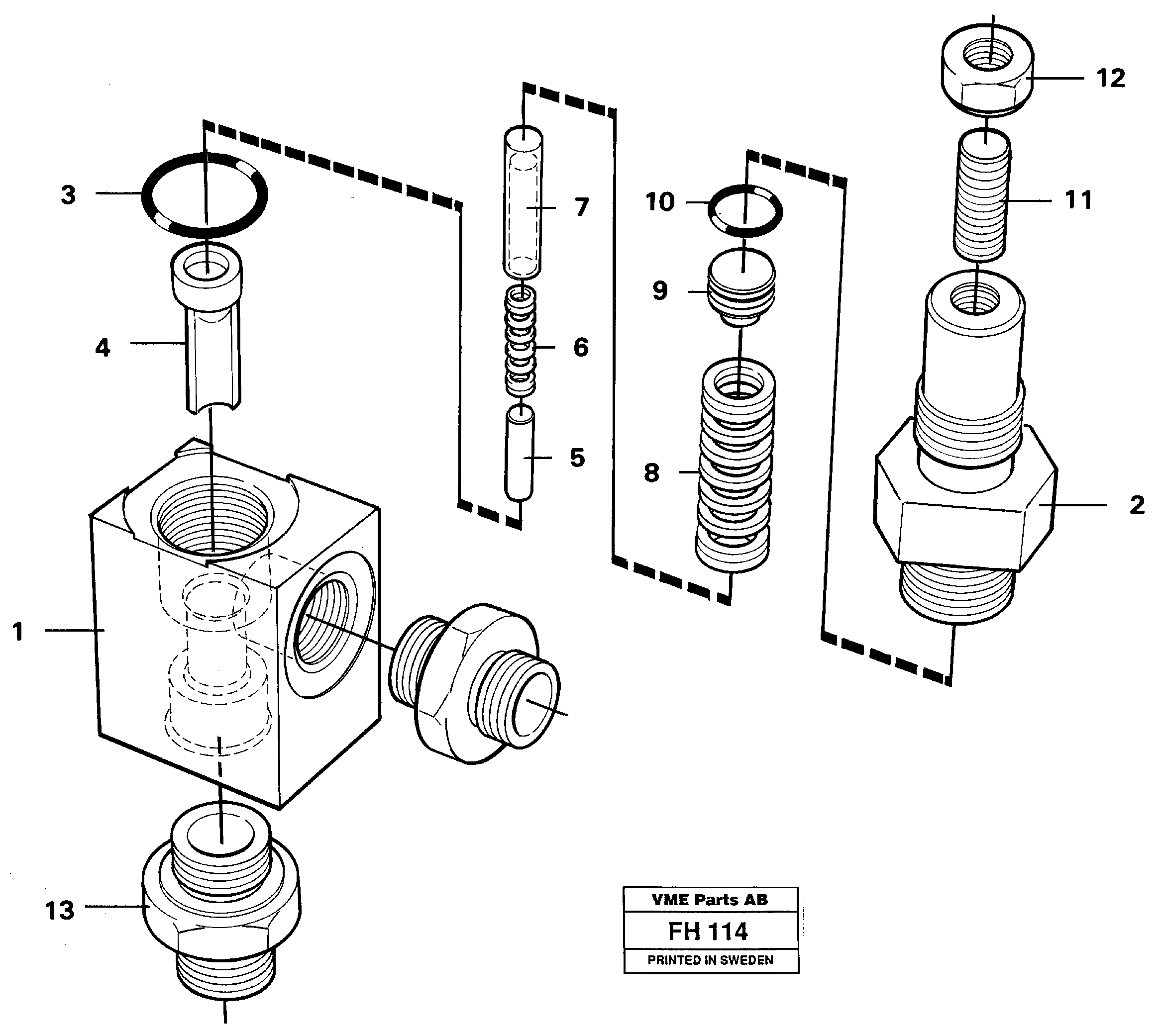 Overflow valve — volvo parts diagram
