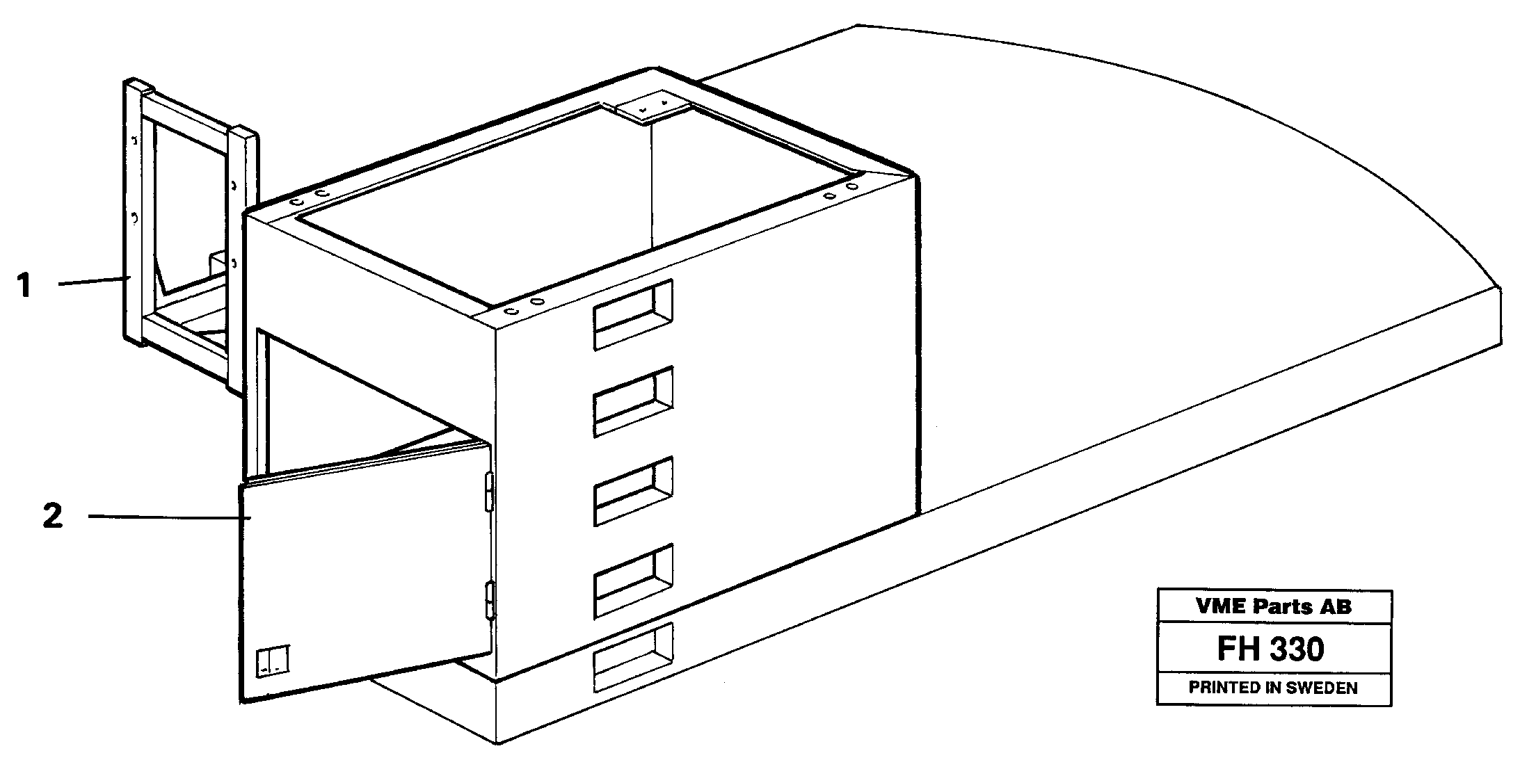 Magnet equipment, Bracket on upper section,cab elevation  14263259 — volvo parts diagram