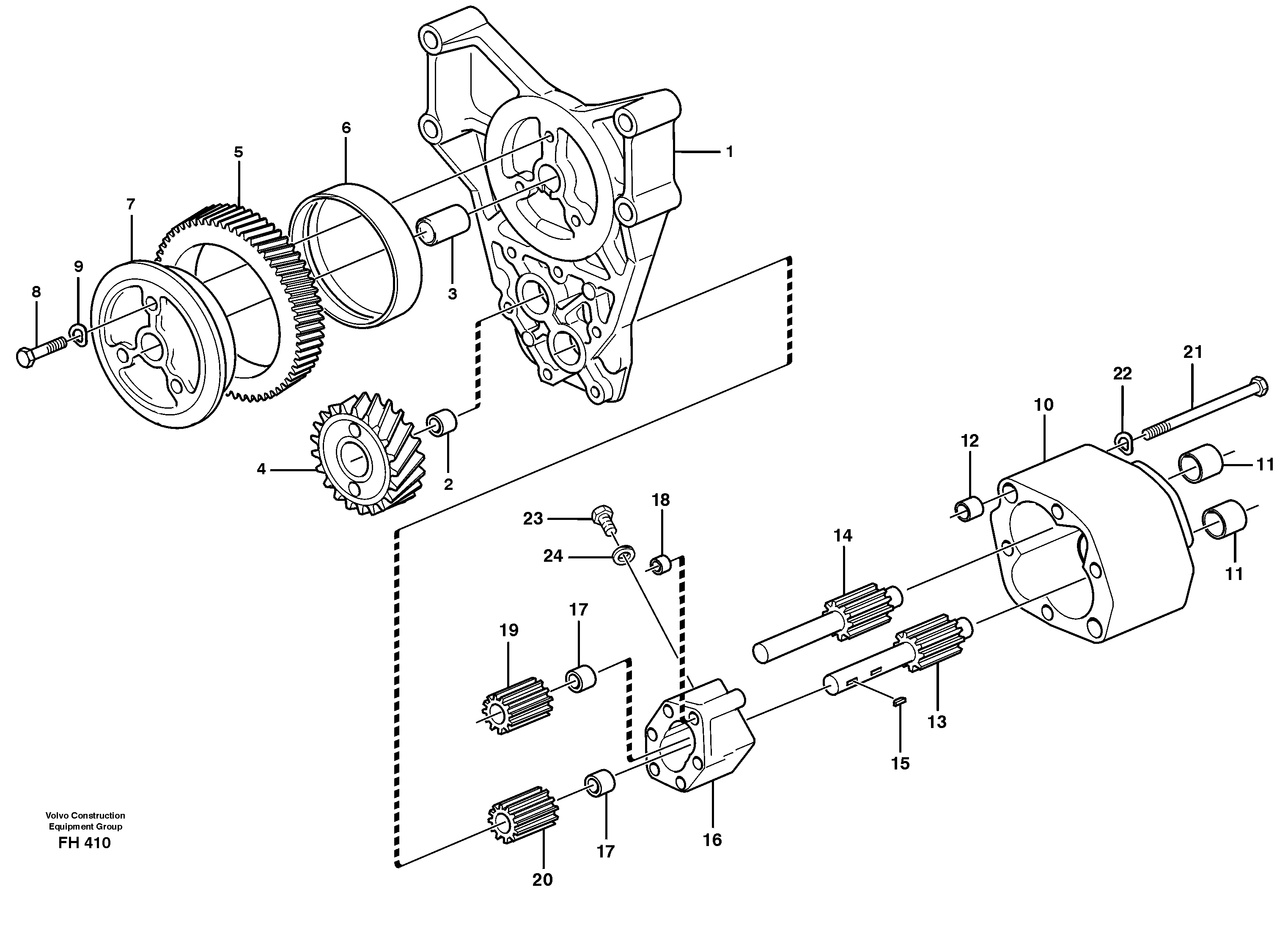 Oil pump  TD71GE — volvo parts diagram