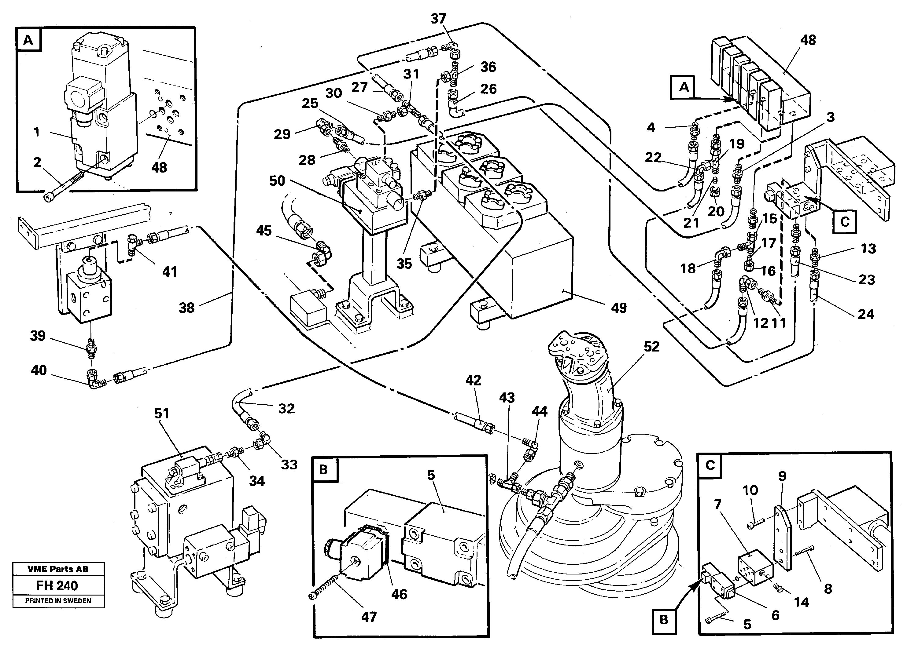 Hammer/shears, base maskin  14261333 — volvo parts diagram