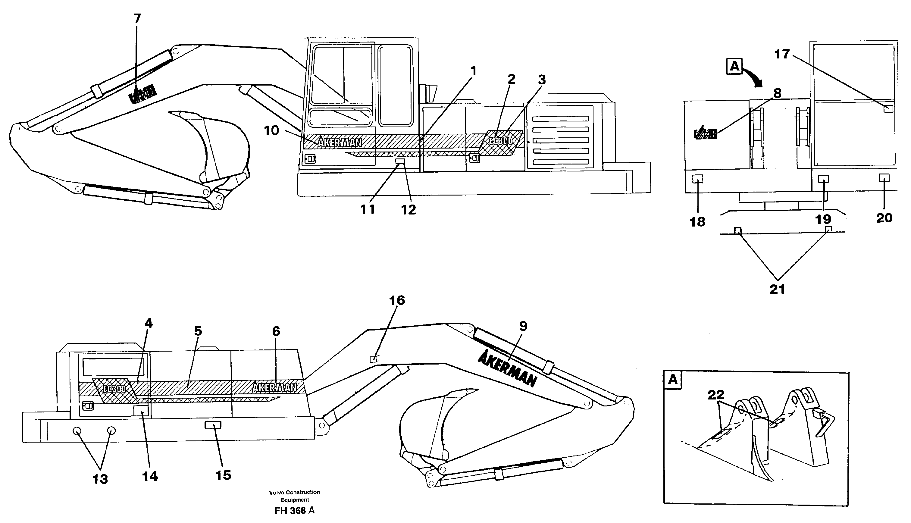 Sign plates and transfer  SER NO 4776- — volvo parts diagram