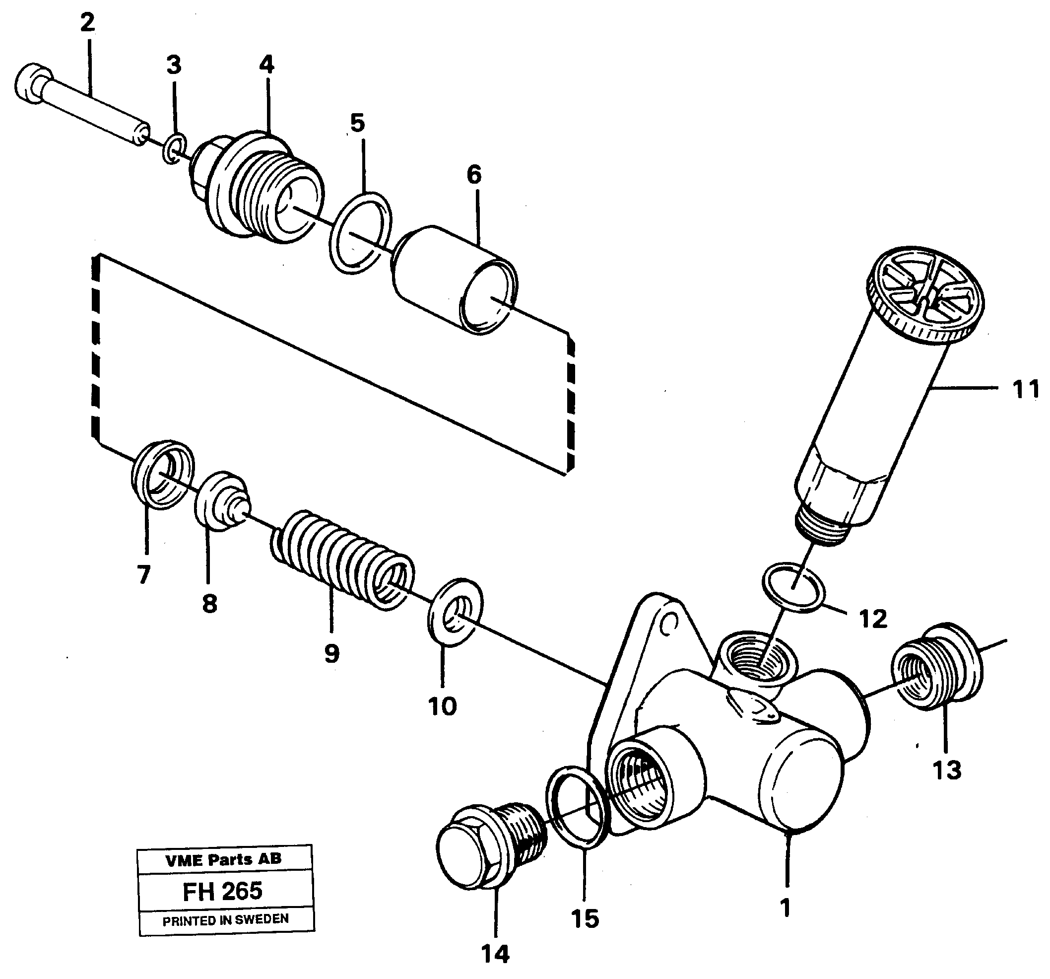 Feed pump — volvo parts diagram