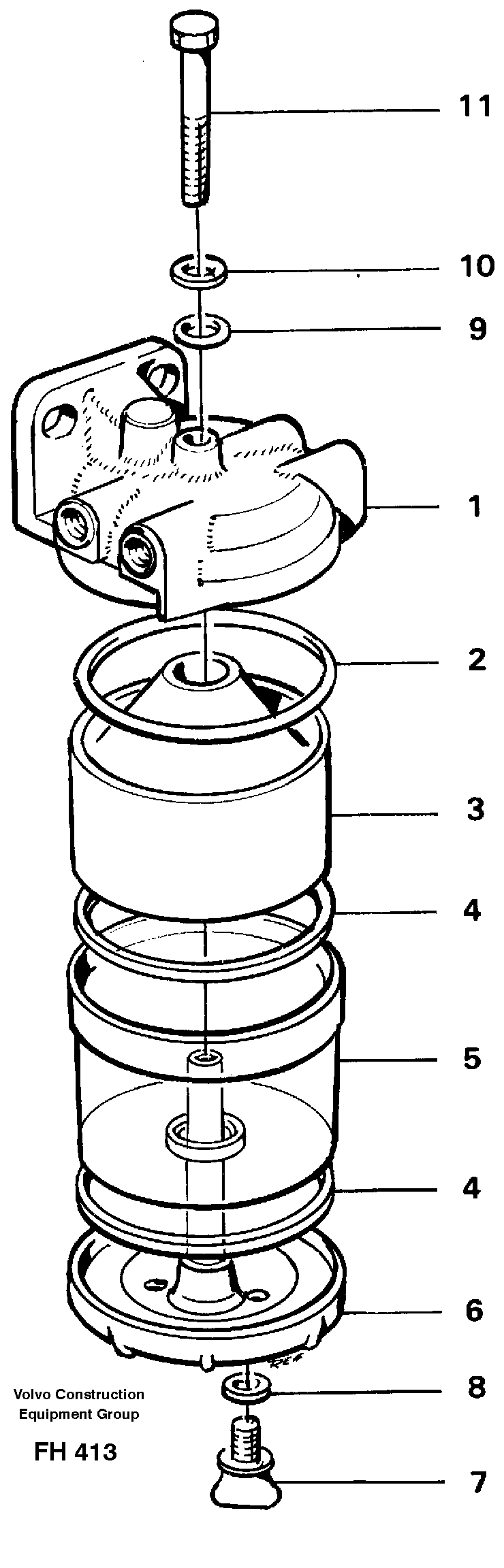 Slurry separator — volvo parts diagram