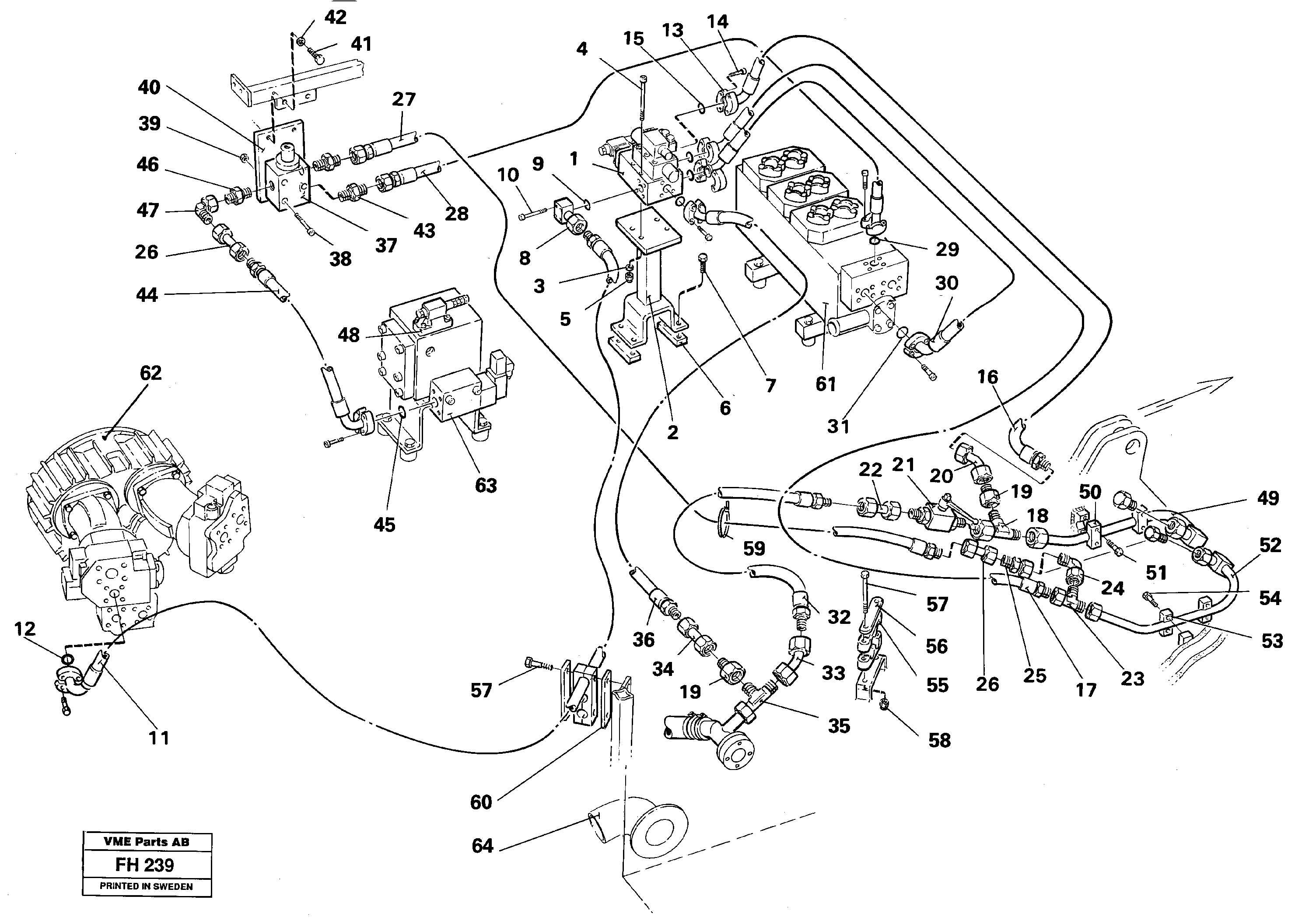 Hammer/shears, base maskin  14261333 — volvo parts diagram