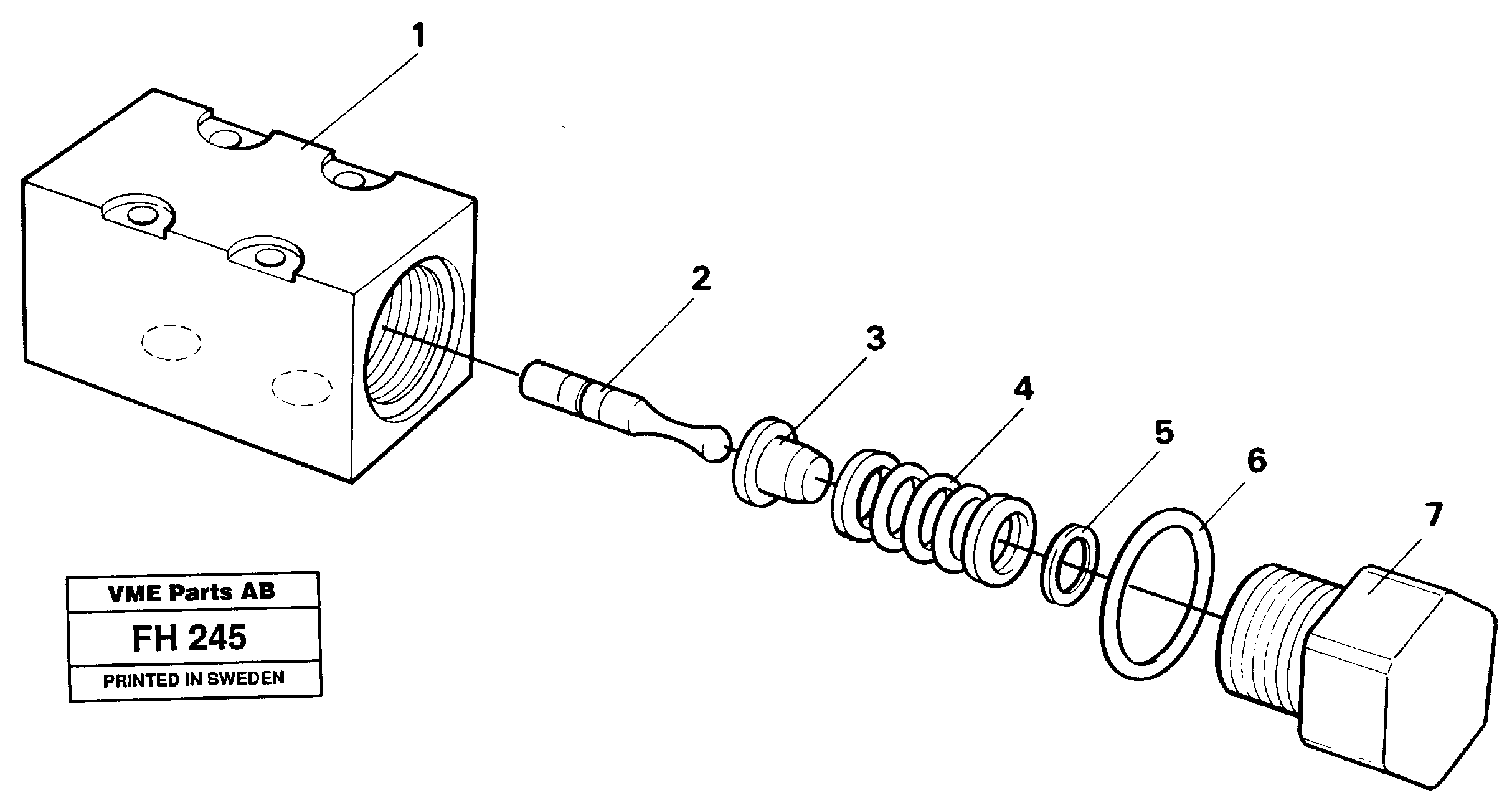 Pressure limiting valve — volvo parts diagram