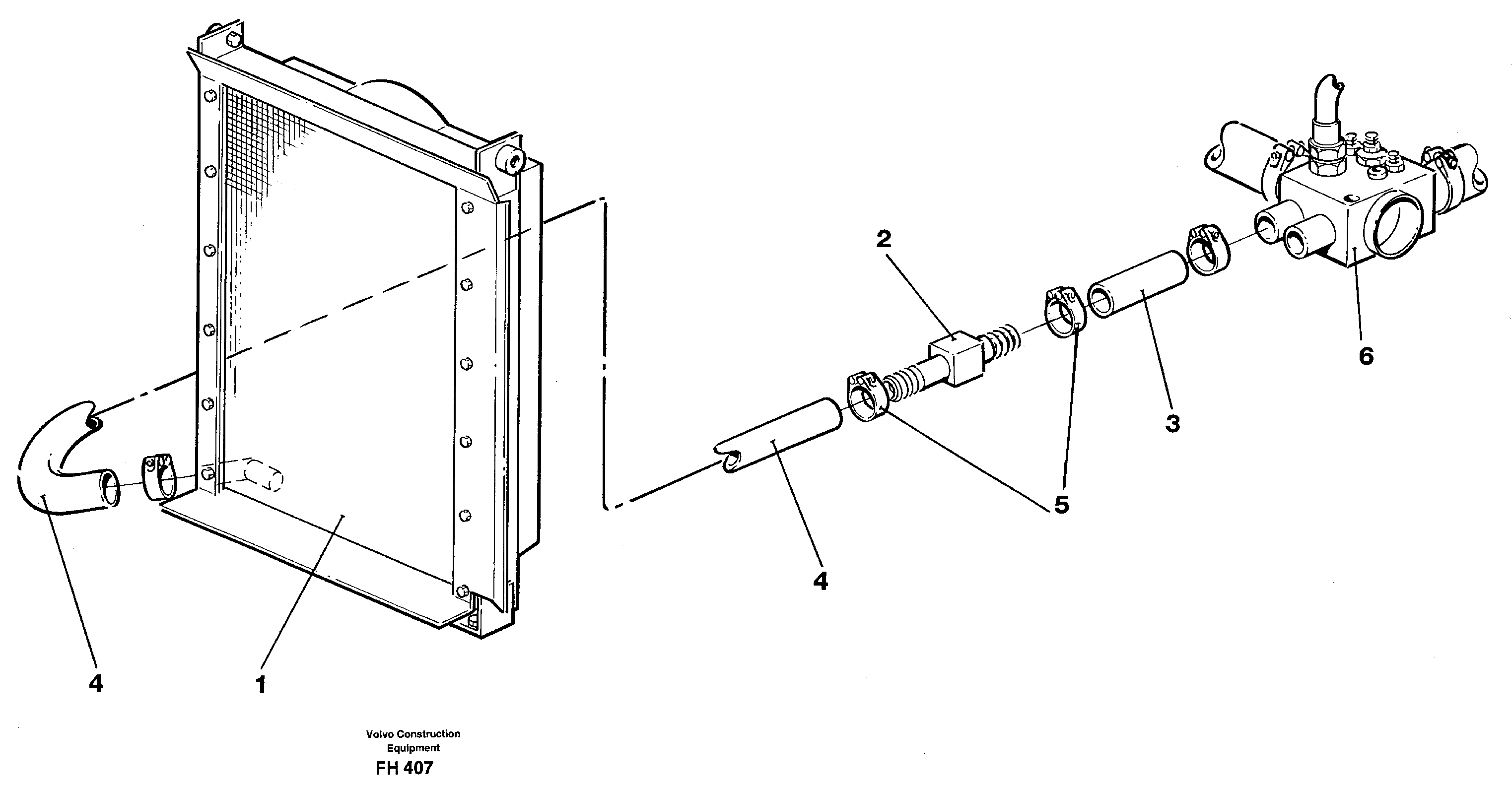 Thermostat kit  SER NO 5067- — volvo parts diagram