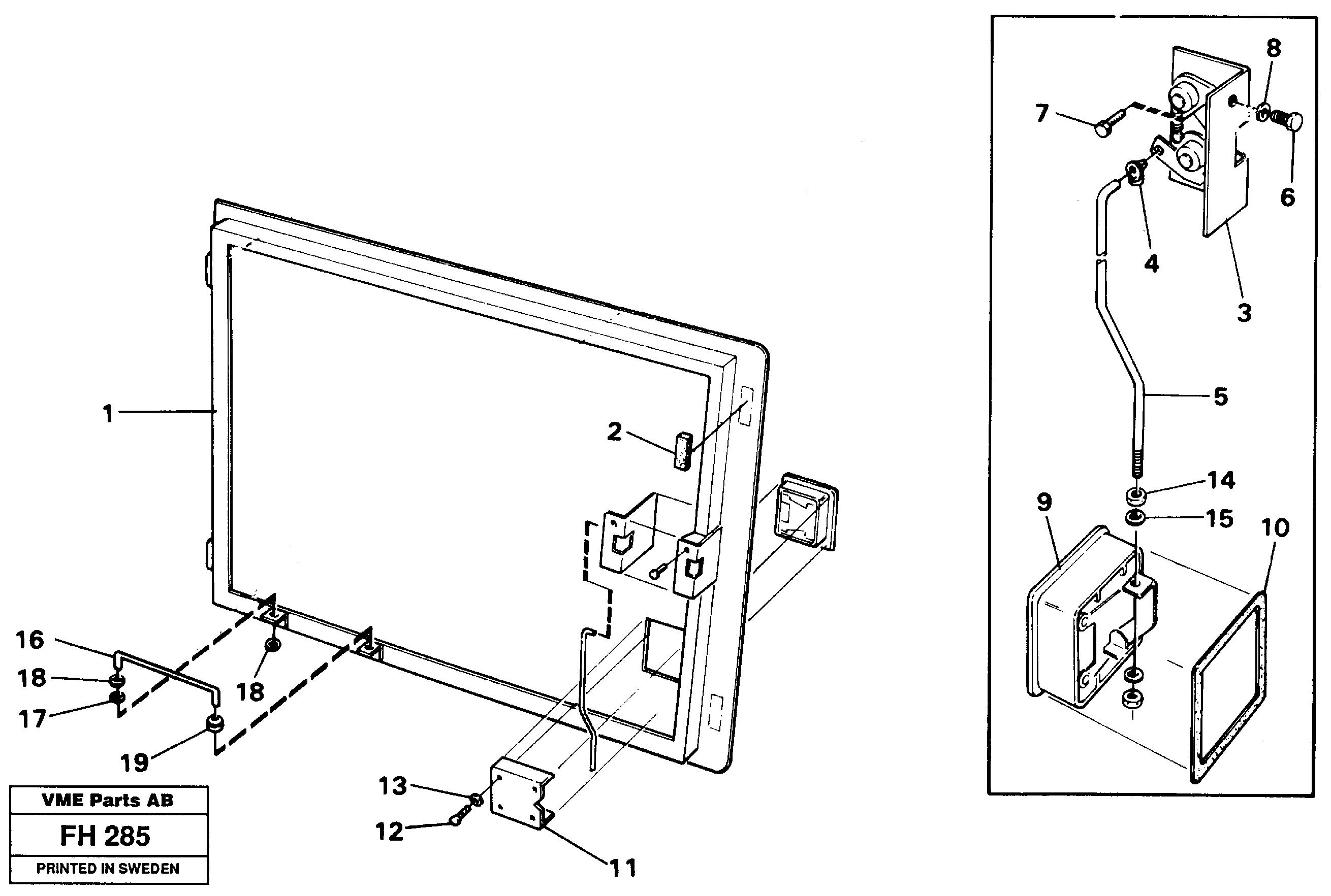 Door, Lh — volvo parts diagram