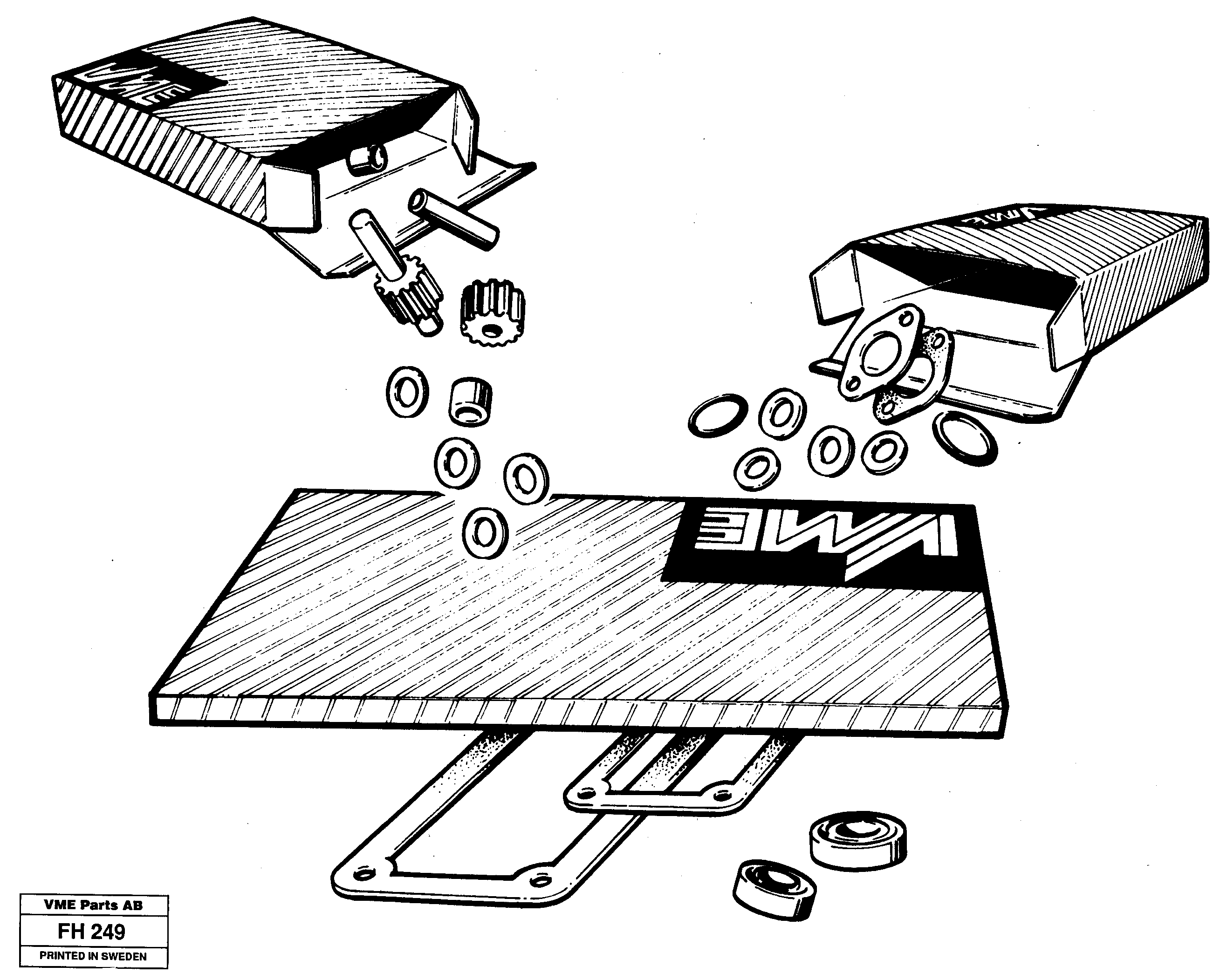 Repair kits for engine — volvo parts diagram