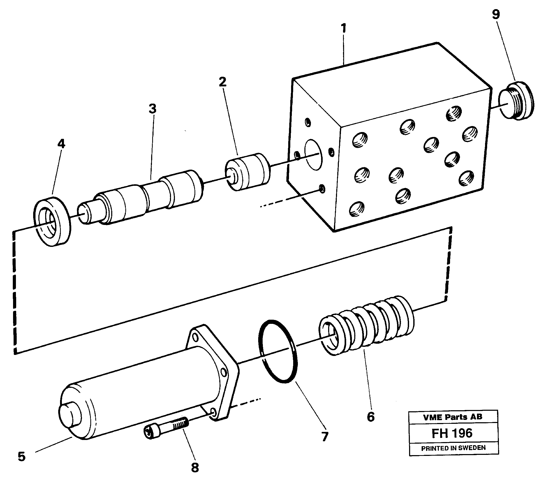 Brake valve  SER NO -4900 — volvo parts diagram