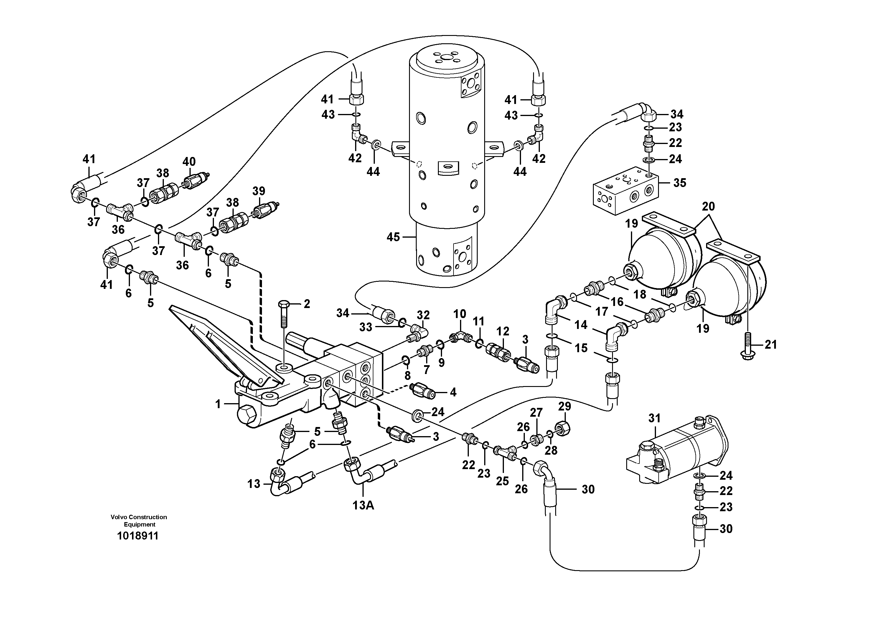 Brake system, superstructure — volvo parts diagram